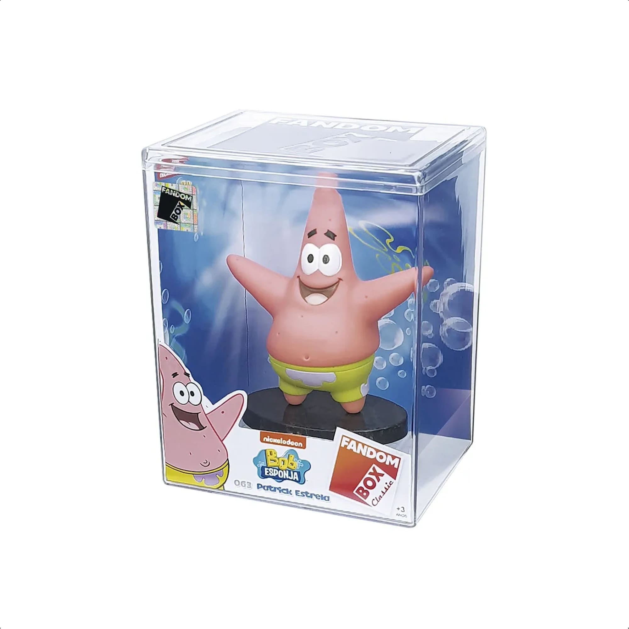 VAR Unidade Fandom Box Turma do Bob Esponja Boneco 11cm Miniatura Colecionável Material Vinil Líder Personagem:Patrick E