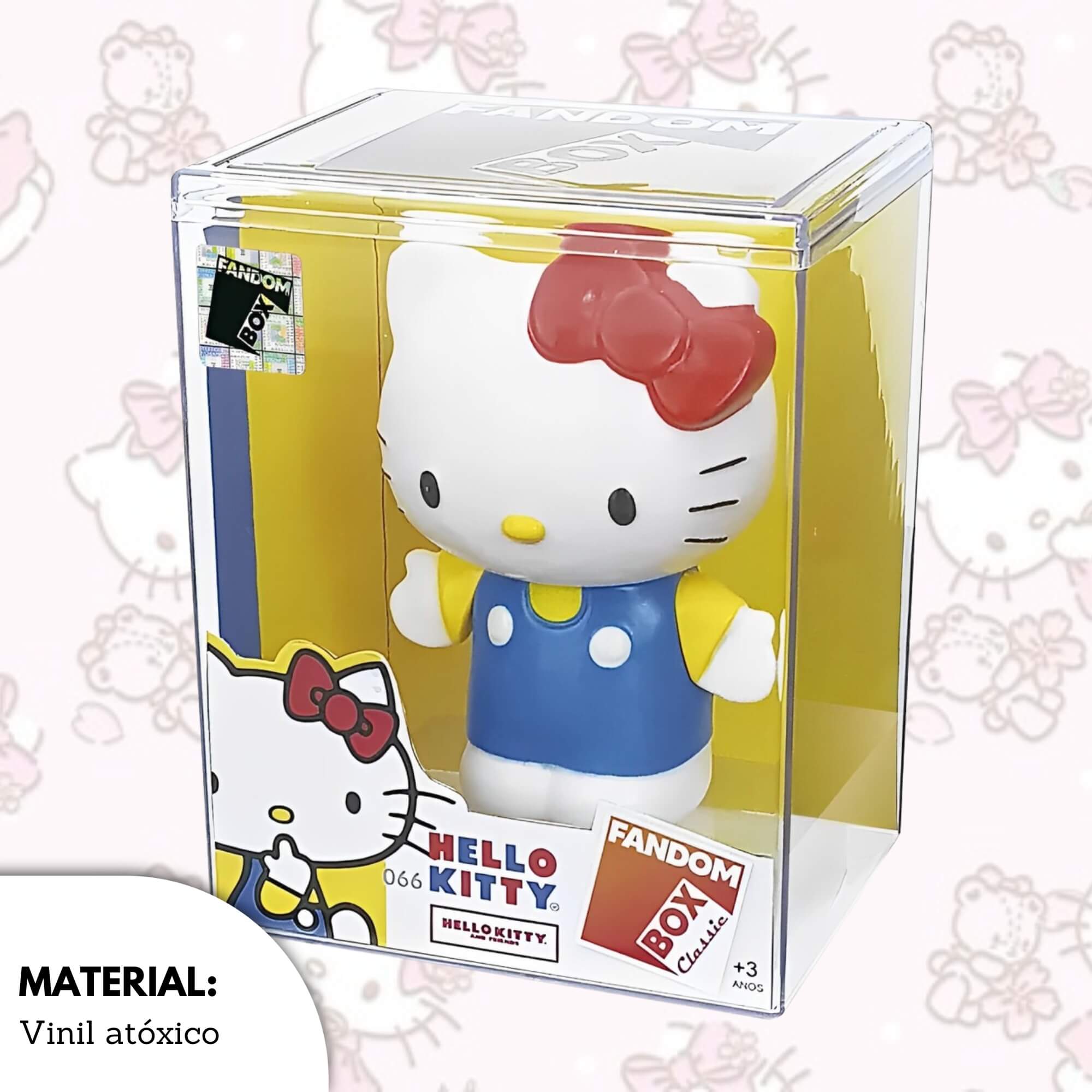 VAR Unidade Fandom Box Hello Kitty Boneco 11cm Miniatura Colecionável Material Vinil Atóxico Lider Personagem:Hello Kitt