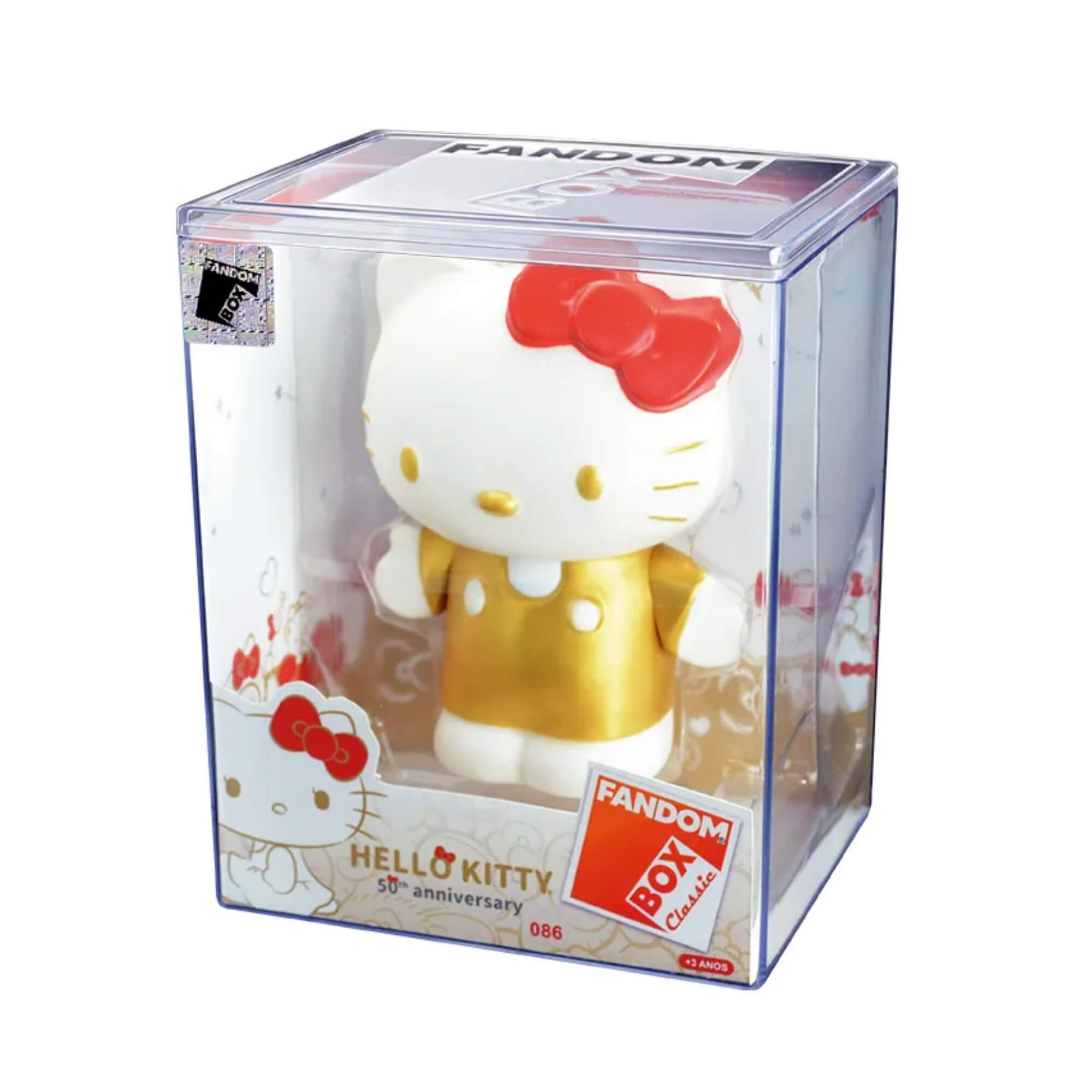 VAR Unidade Fandom Box Hello Kitty Boneco 11cm Miniatura Colecionável Material Vinil Atóxico Lider Personagem:Hello Kitt