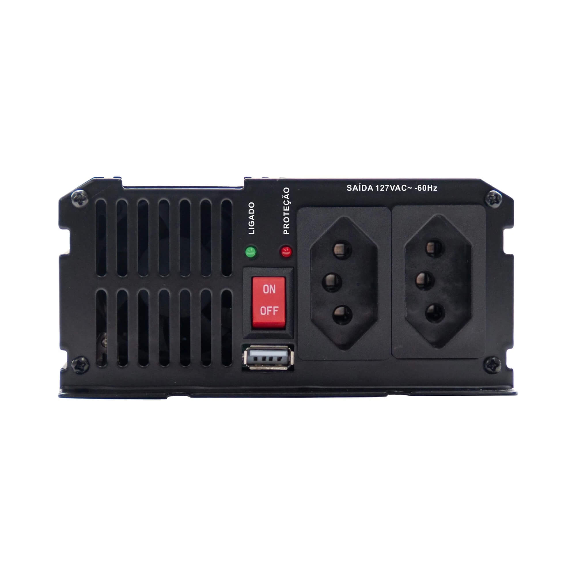 Inversor de Onda Modificada MSW111 1000W 12V/127V USB Hayonik - 0000084813