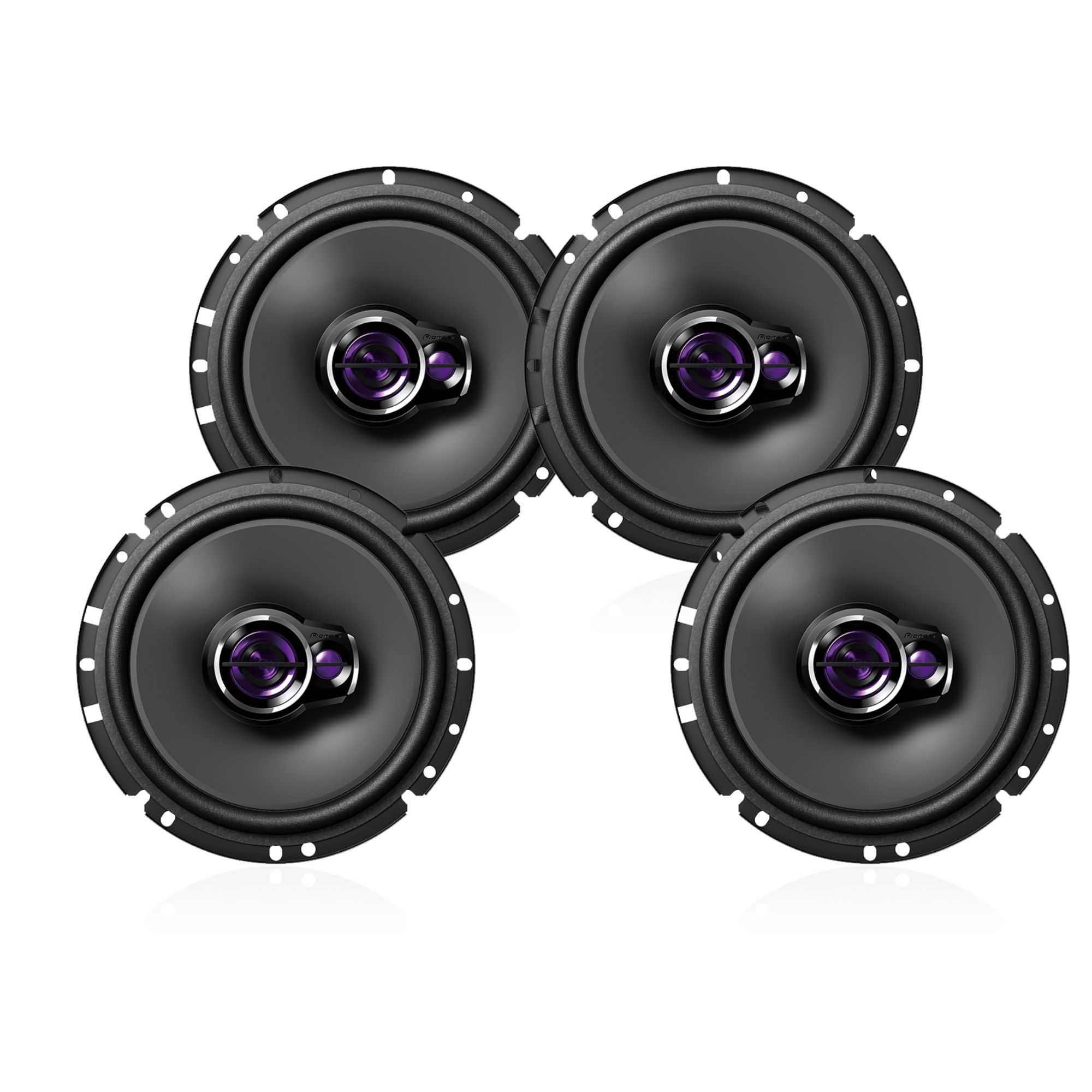 COMP Kit Alto Falante New City New Fit HRV Pioneer TS-1760BR Triaxial 6x6 4 Peças 200w Rms