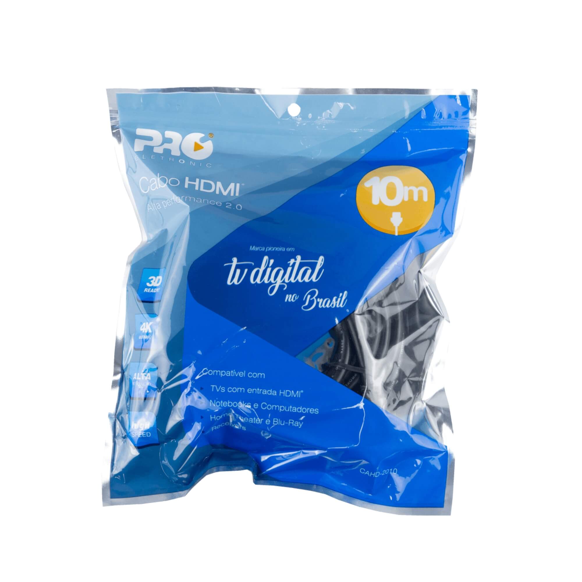 Cabo HDMI 2.0 4K UltraHD 10M Pro Eletronic - CAHD-2010