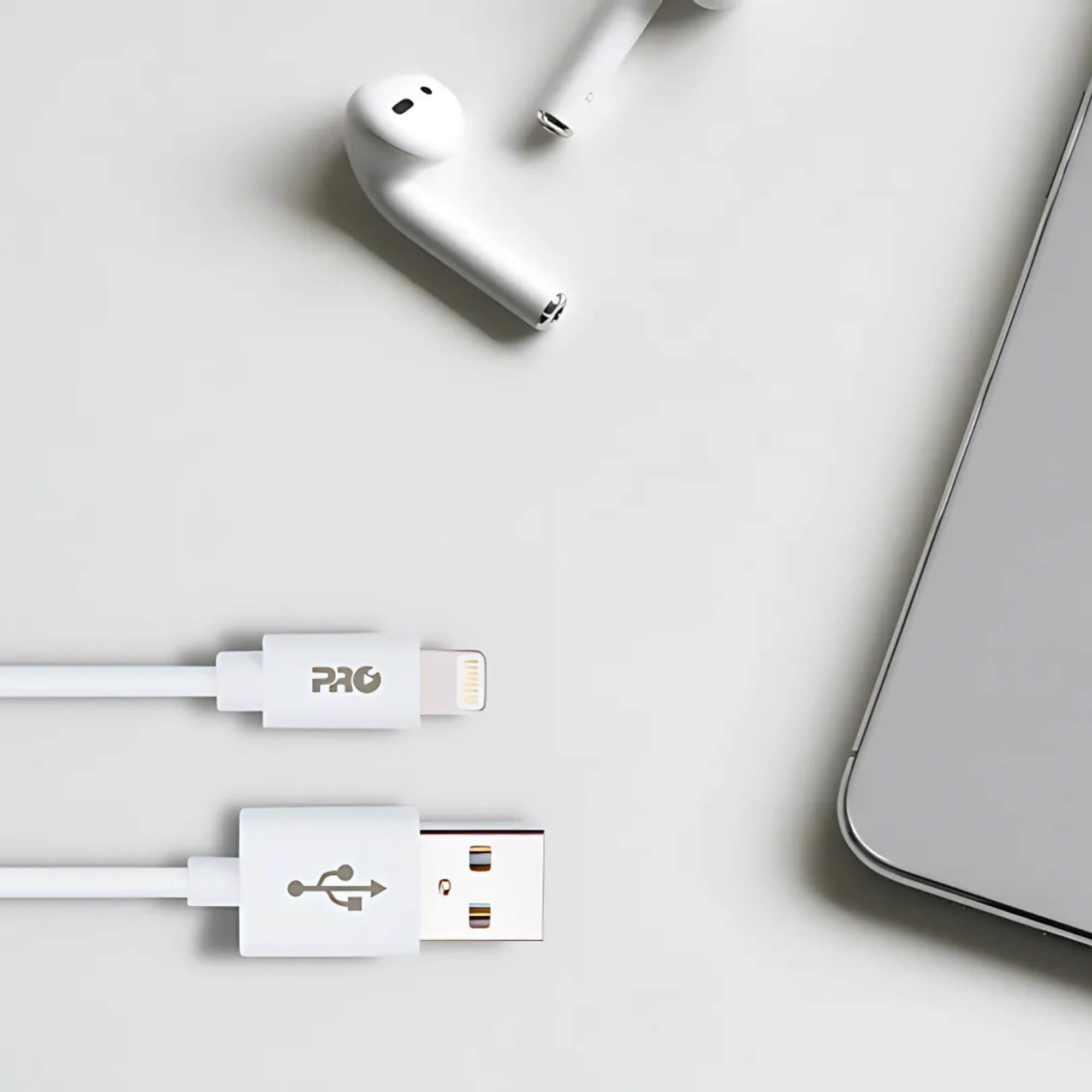 Cabo USB para USB Lightning Original MFI 1 Metro Pro Eletronic - CAUS-100L