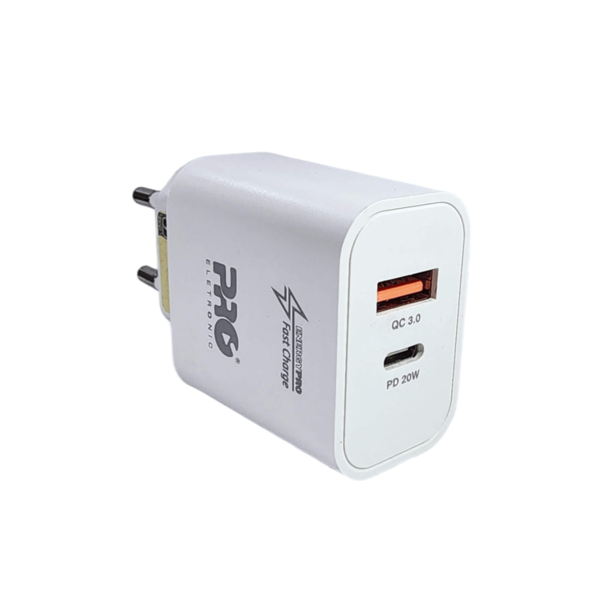 Carregador de Celular Universal Ultra Rápido QC+PD 20W Pro Eletronic - PQCA-1000/20