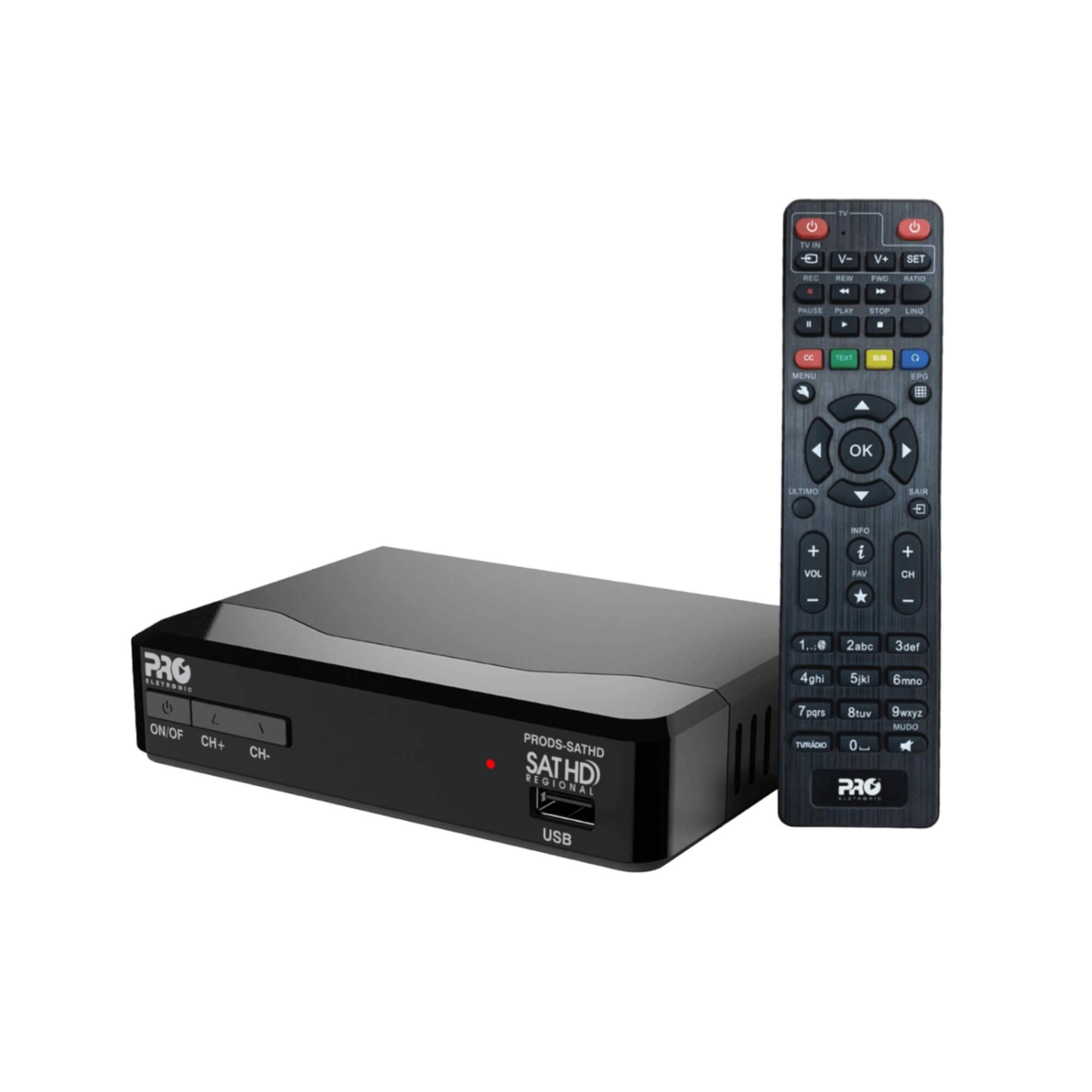 Receptor Digital SATPRO HD Pro Eletronic - PRODS-SATHD