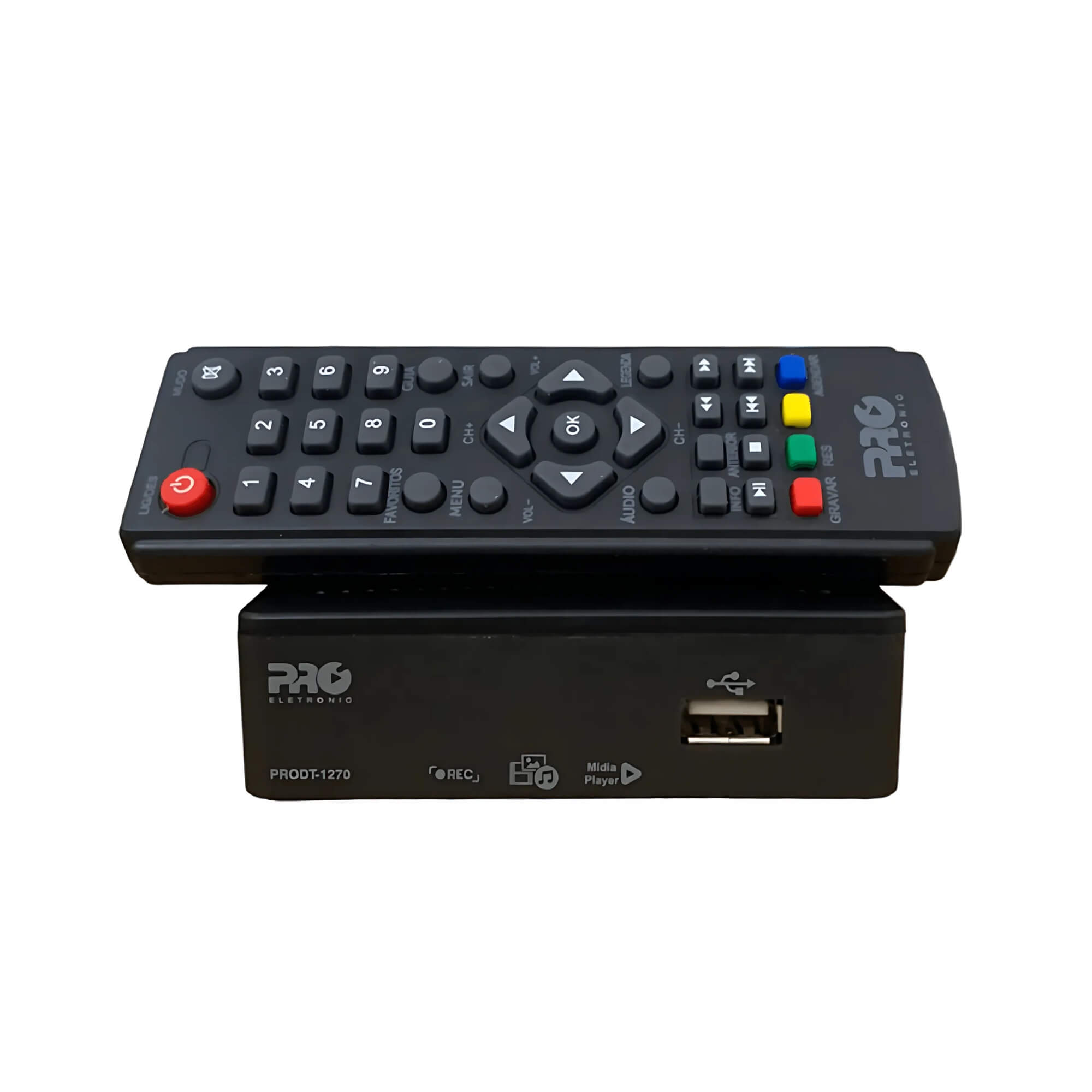 Mini Conversor Digital ISDB-T Full HD New Design Pro Eletronic - PRODT-1270