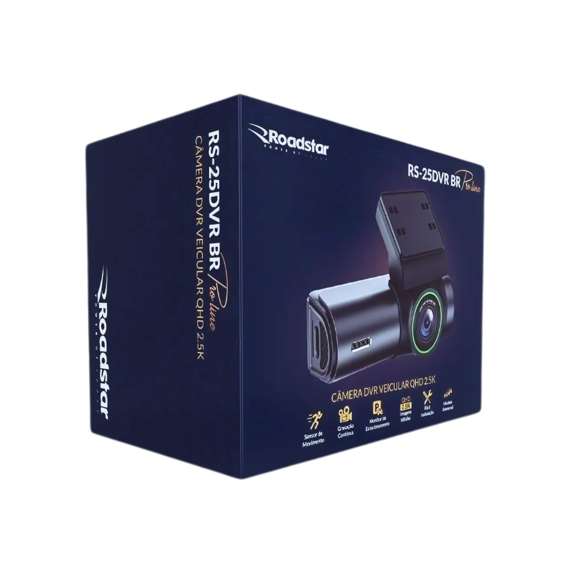 Câmera DVR Veicular QHD Dash Cam 2.5K  Roadstar - RS25DVR BR MI