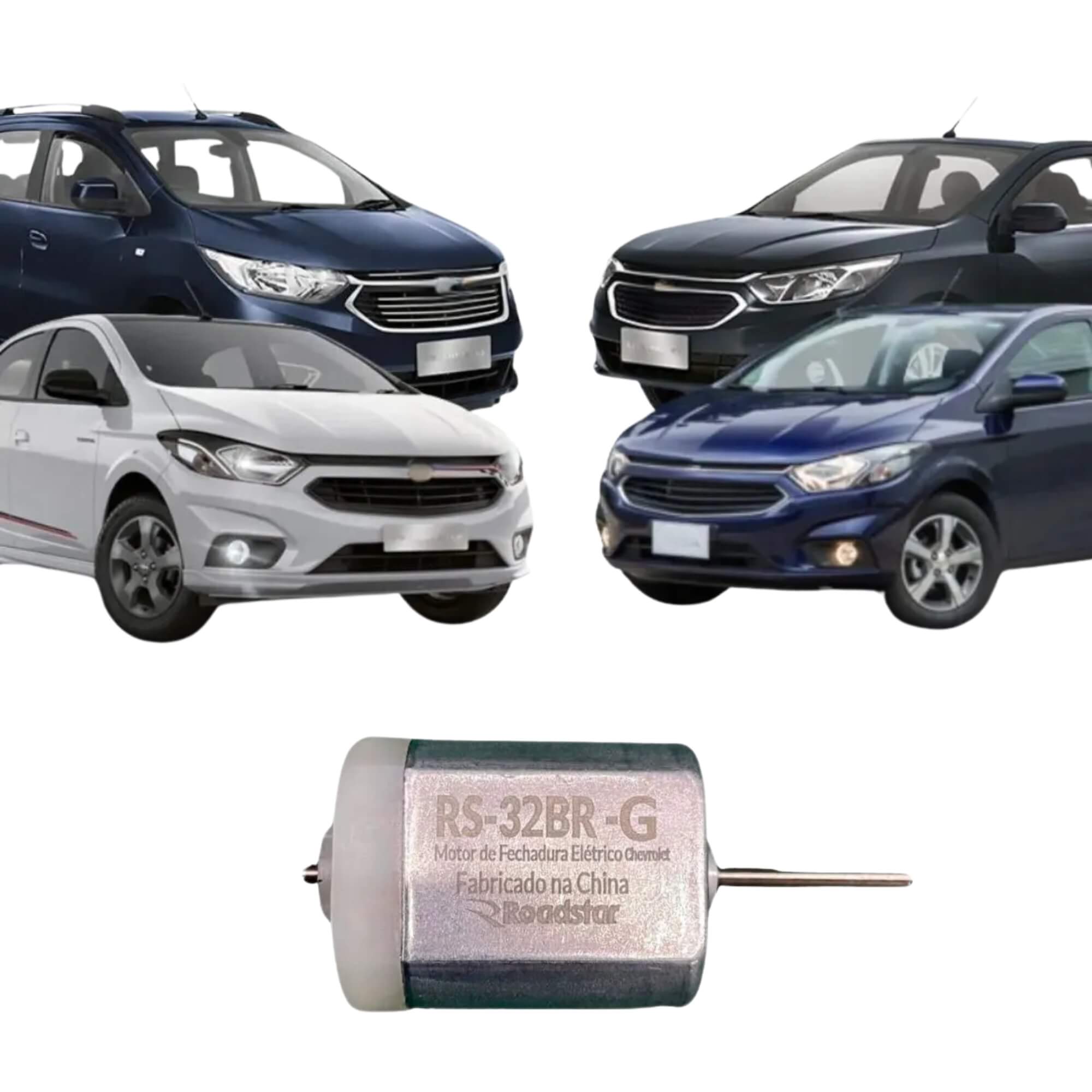 Motor de Fechadura Trava Elétrica Onix/Prisma/Cobalt/Spin Roadstar - RS32BR G MI