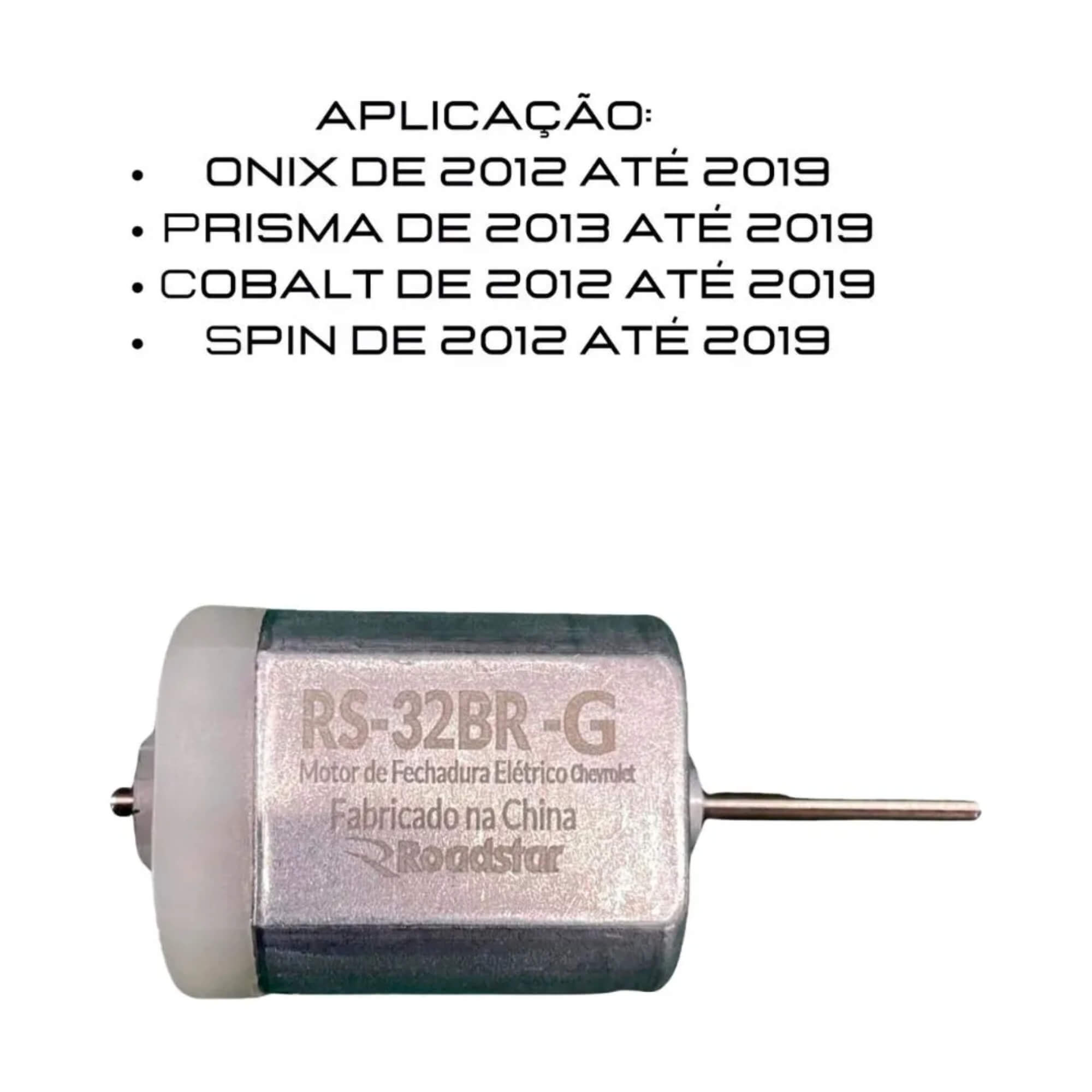 Motor de Fechadura Trava Elétrica Onix/Prisma/Cobalt/Spin Roadstar - RS32BR G MI