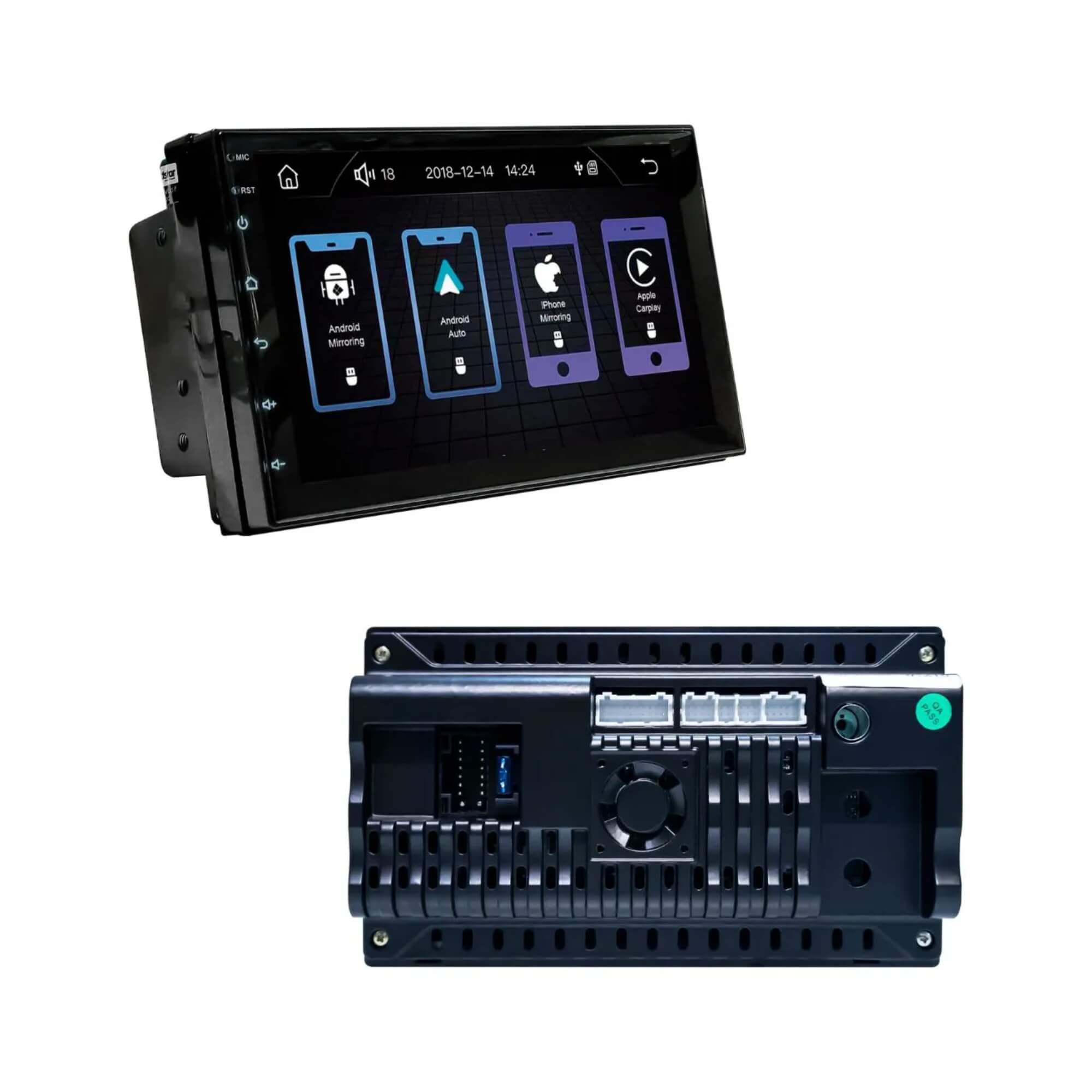 Kit Central Multimídia 7" Polegadas 2Din + 4 Alto Falantes 6.5" 50W Roadstar - RS765BR MI