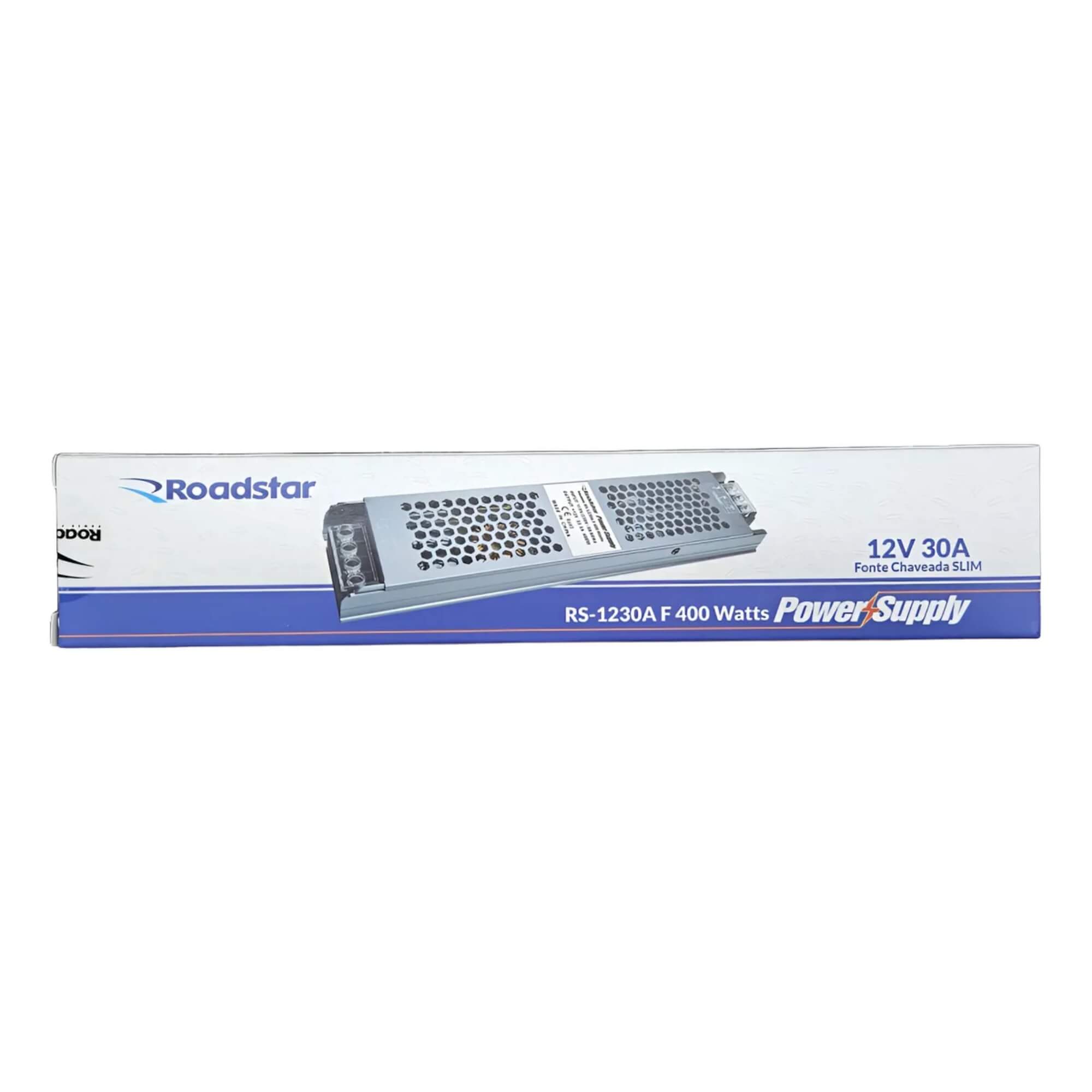 Fonte de Alimentação Chaveada Slim Automática 12V DC 30A Roadstar - RS1230A F 400 W MI