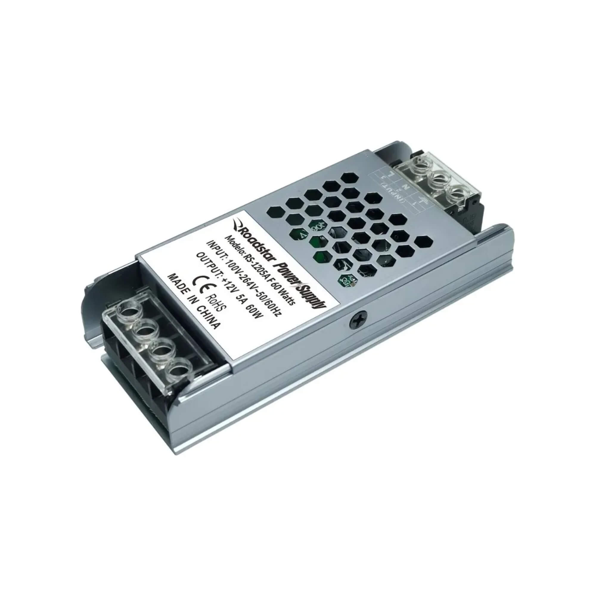 Fonte Chaveada Colméia Slim 12V 5A 60W Roadstar - RS1205A F 60W MI