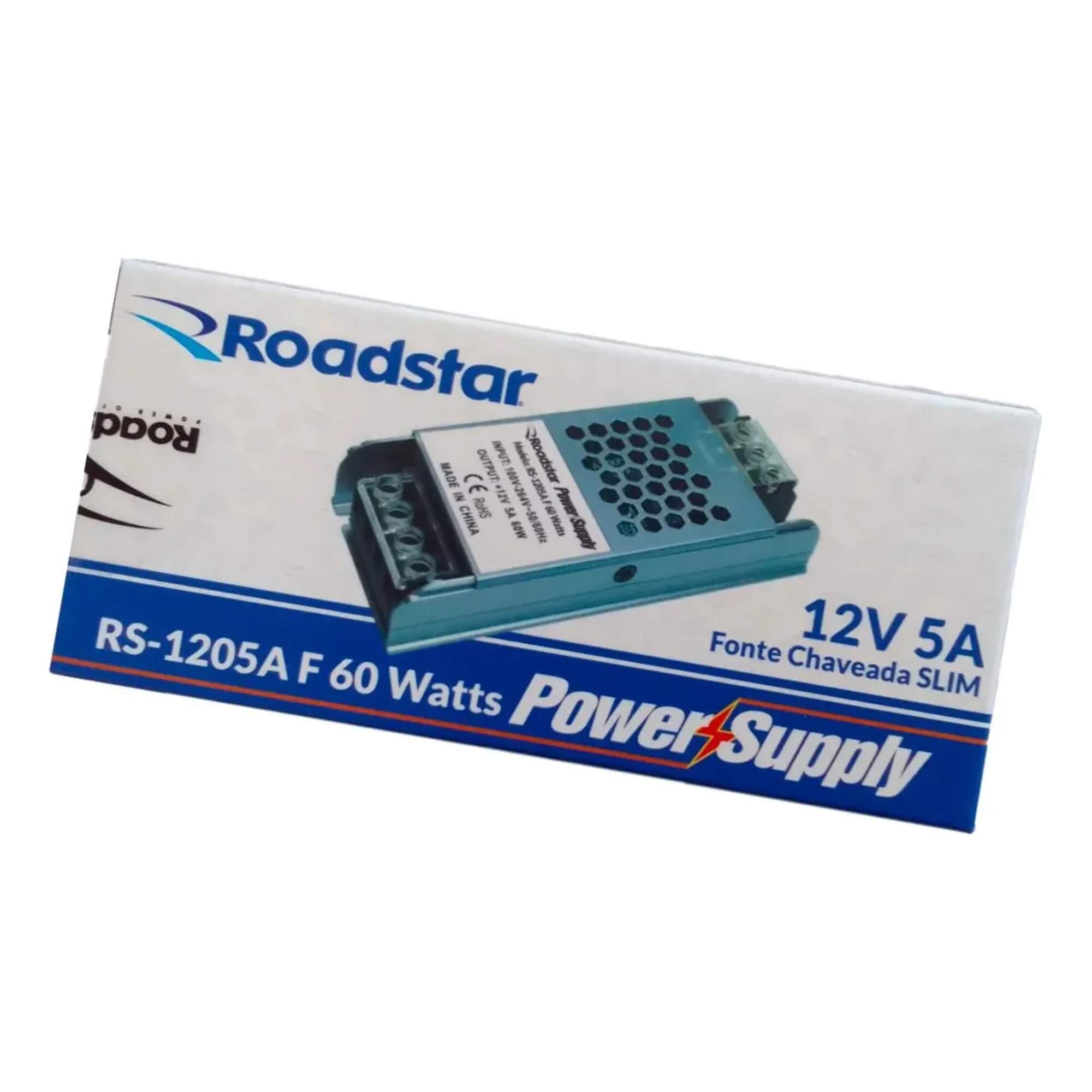 Fonte Chaveada Colméia Slim 12V 5A 60W Roadstar - RS1205A F 60W MI