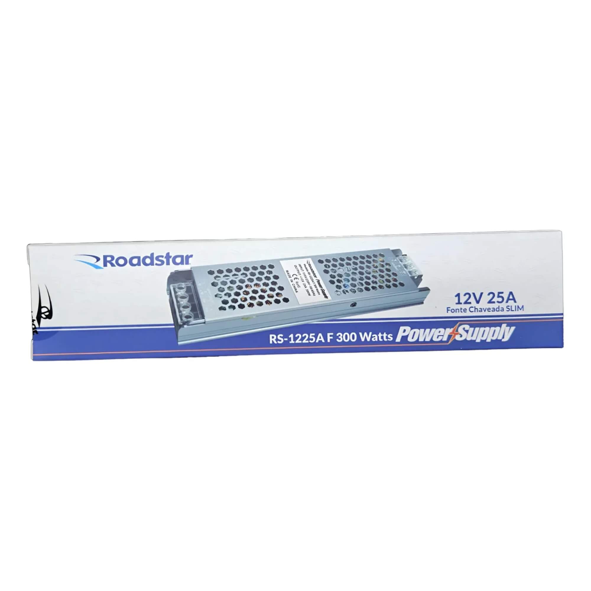 Fonte Chaveada Slim Automática 12V 25A 300W Roadstar - RS1225A F 300 W MI