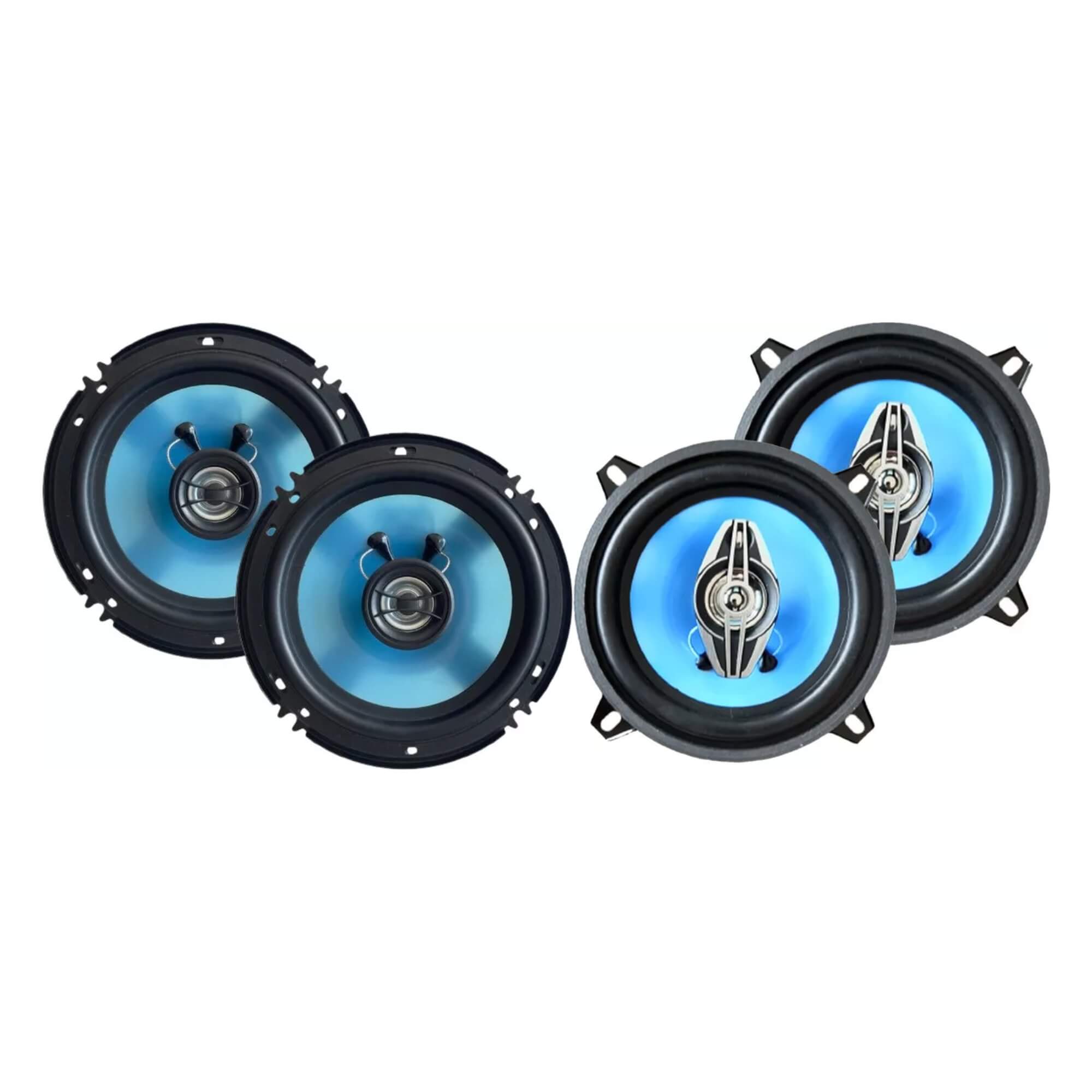 Kit Auto Rádio + 2 Alto Falantes 6" + 2 Alto Falantes 5" 50W Roadstar - RS2665BR MI