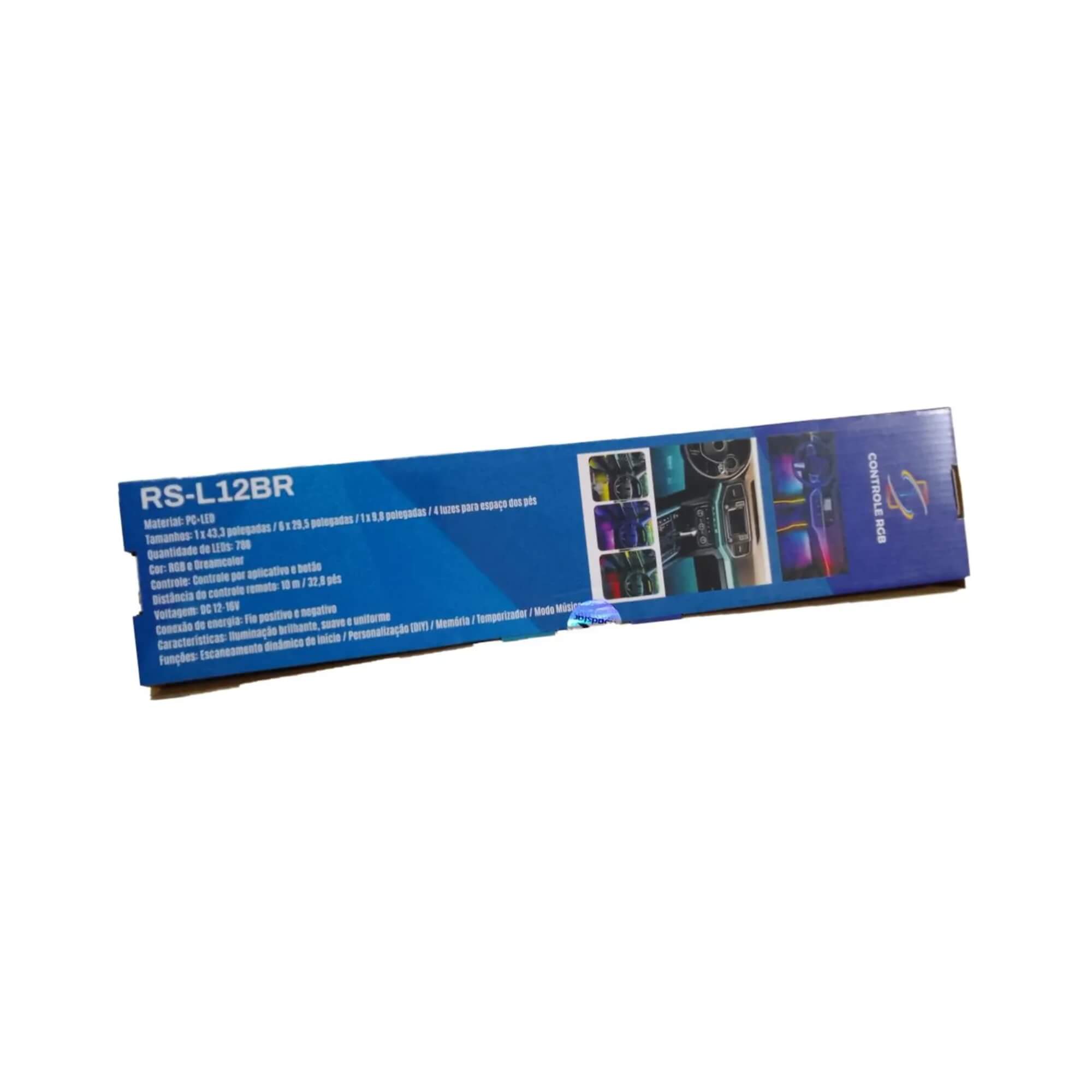 Kit Fita de Led para Painel de Carro Veicular RGB Controle Remoto Roadstar - RSL12BR LED LINE MI