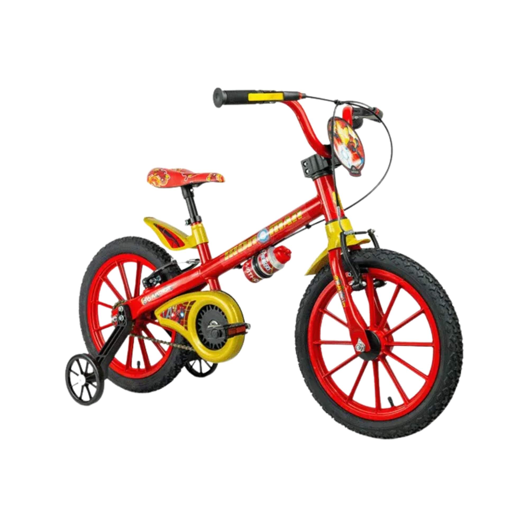 Bicicleta Infantil Aro 16" Homem de Ferro 02 Marvel  Rodinhas Nathor - 101250160010