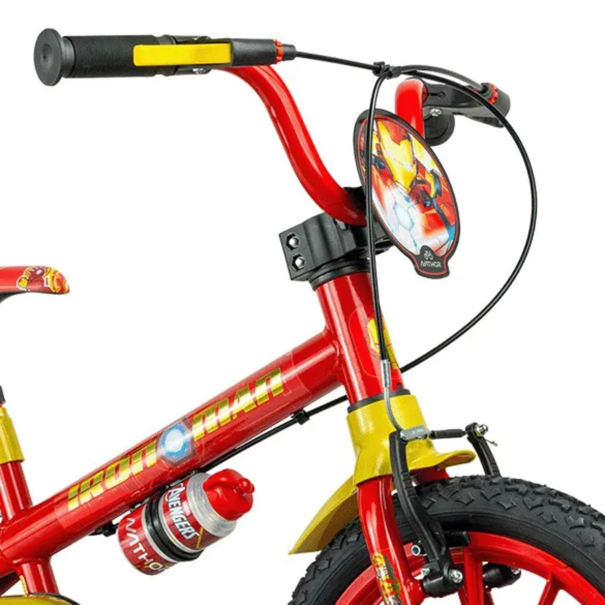 Bicicleta Infantil Aro 16" Homem de Ferro 02 Marvel  Rodinhas Nathor - 101250160010