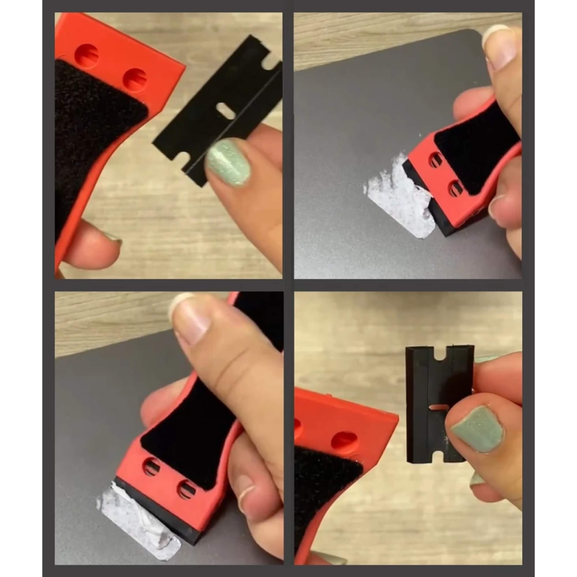 Raspador Ratinho Plástico p/ Limpeza de Vidro, Insulfilm e Envelopamento Expex EXFER-051