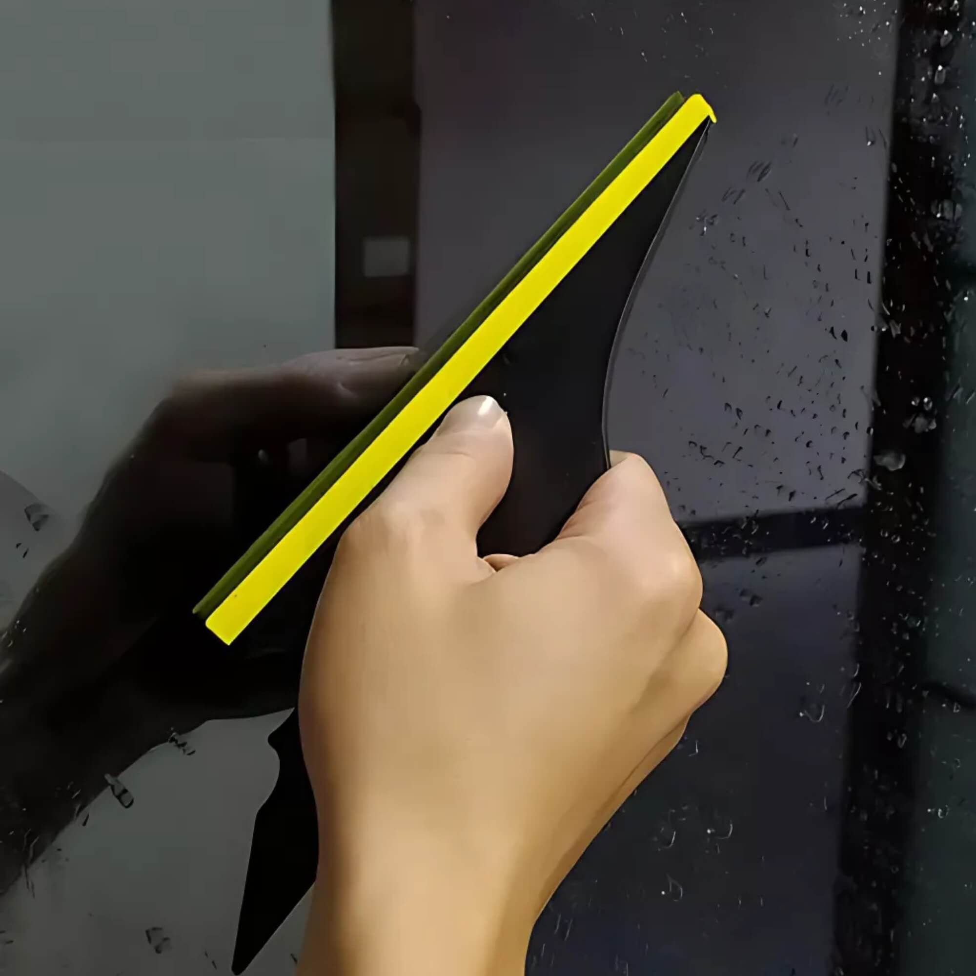 Espátula Batman Preta Borracha Amarela para Aplicação de Insulfilm Expex - EXFER-054