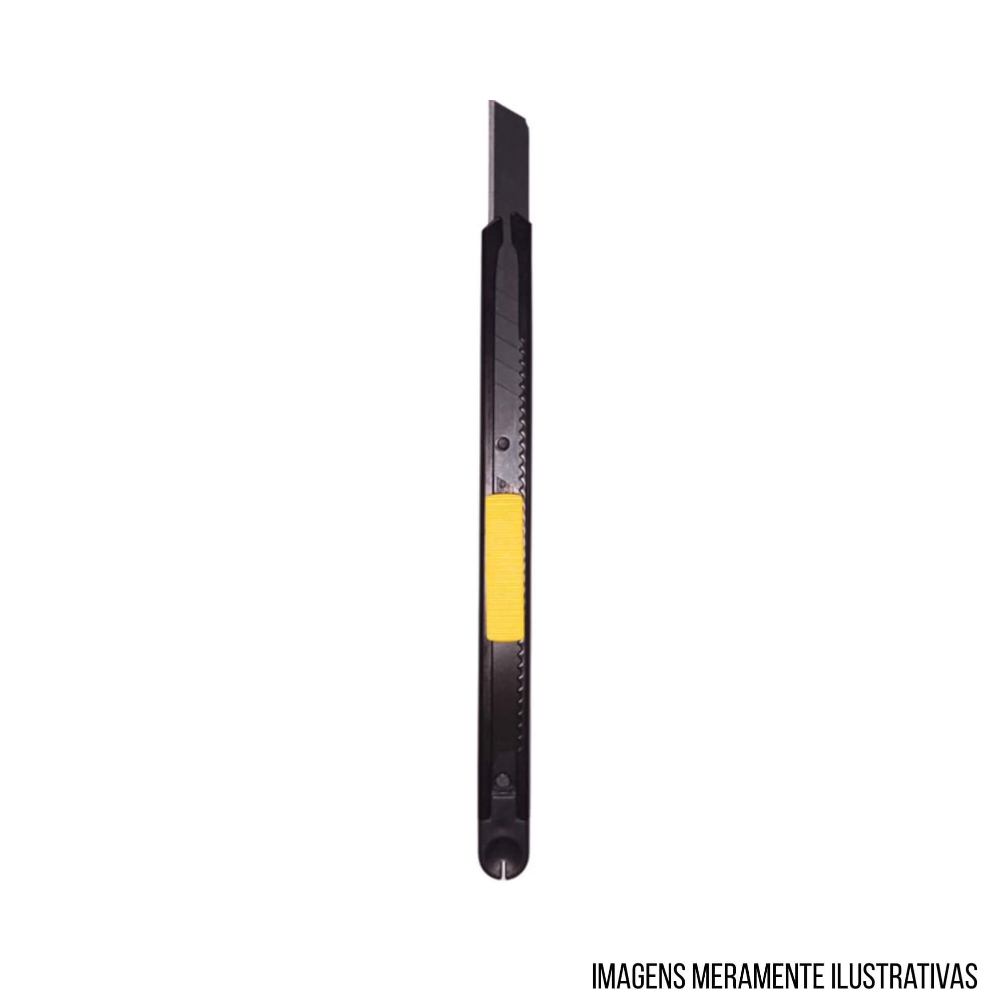 Estilete Plástico Multiuso Lâmina Metal Novum 9mm Expex - EXFER-049