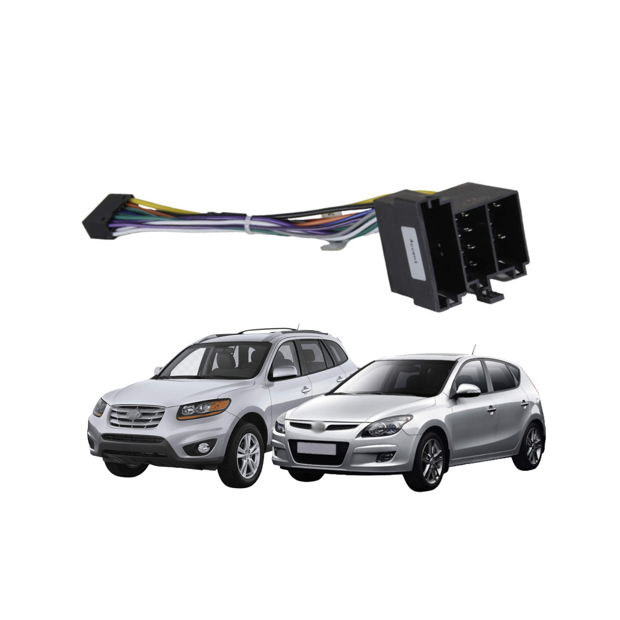 Chicote de Ligação Android Plug and Play Hyundai i30 Santa Fe 2009 a 2012 Expex - EXC HY-106