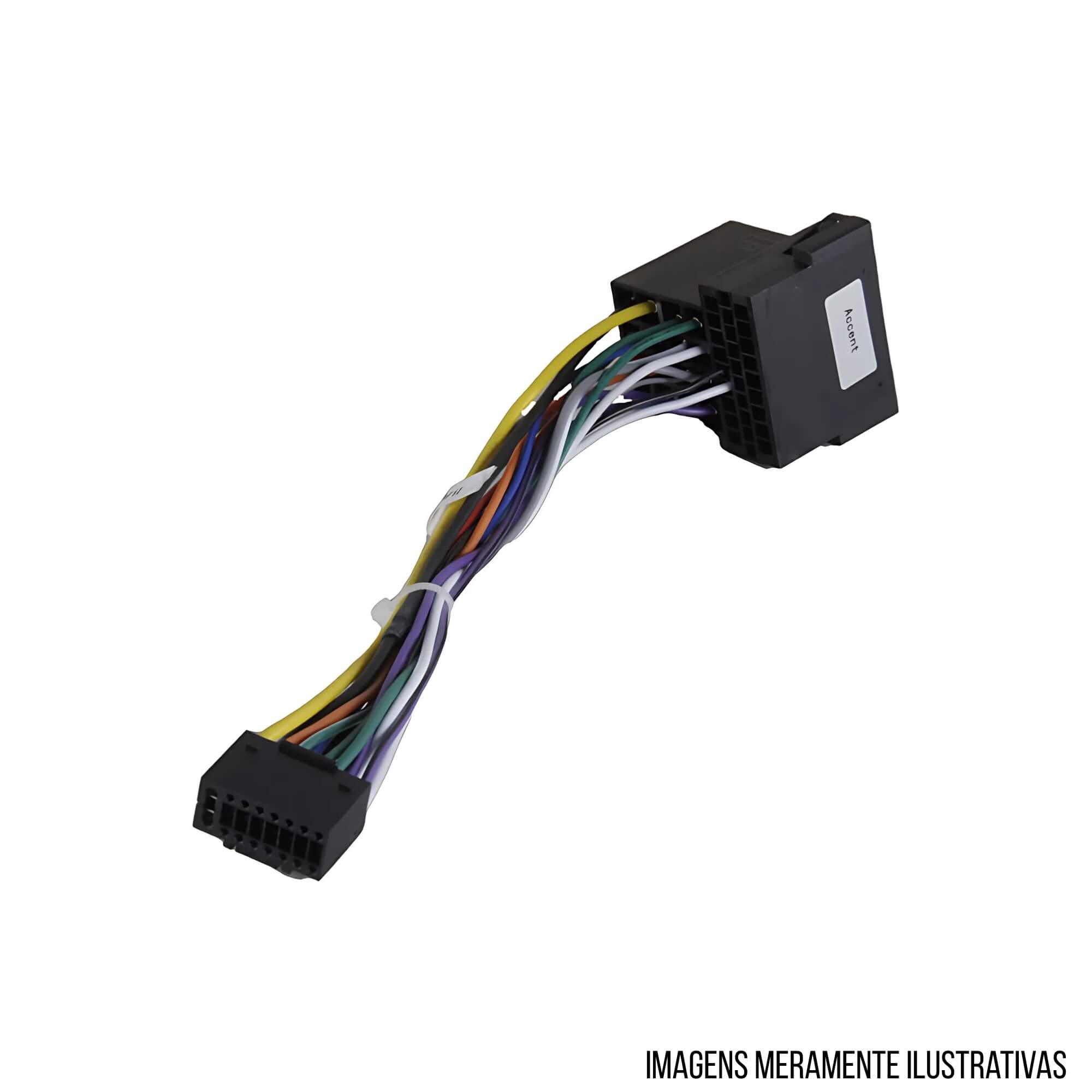 Chicote de Ligação Android Plug and Play Hyundai i30 Santa Fe 2009 a 2012 Expex - EXC HY-106