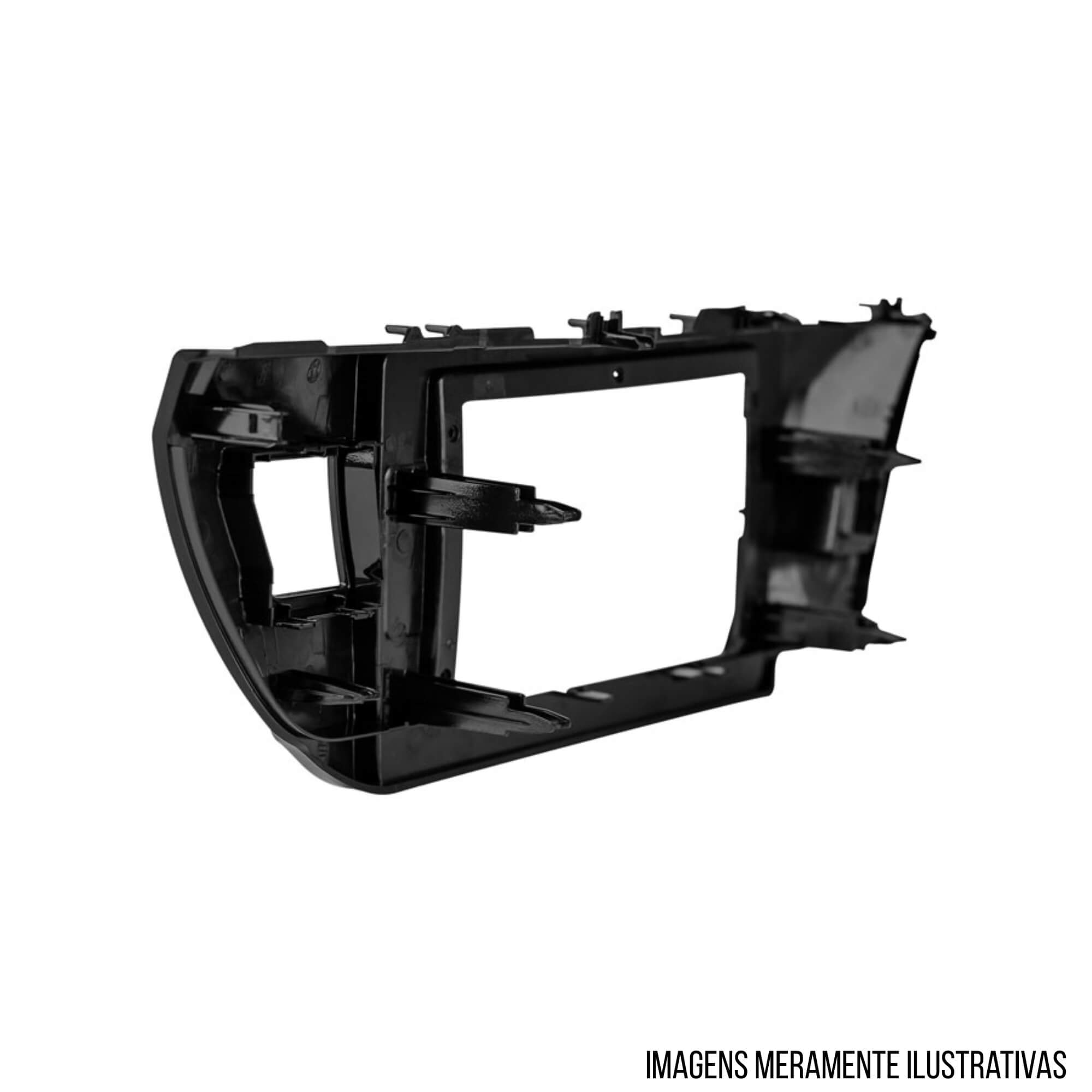 Moldura 10" Black Piano Painel Automotivo Corolla Gli 2014 a 2017 Expex - EPX10TO005