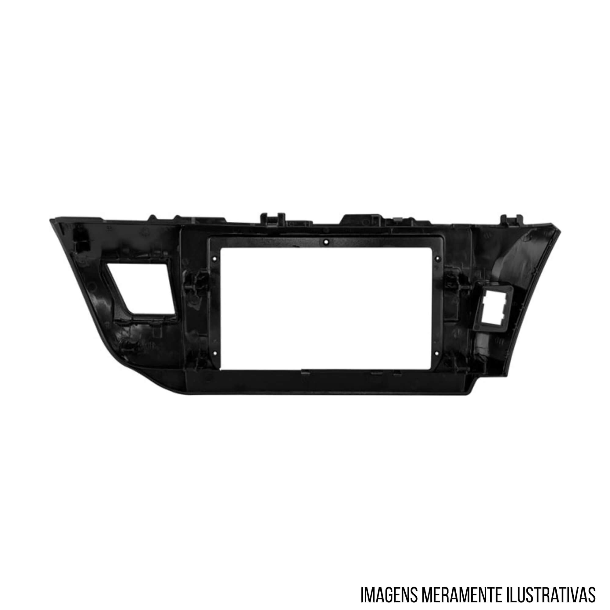 Moldura 10" Black Piano Painel Automotivo Corolla Gli 2014 a 2017 Expex - EPX10TO005