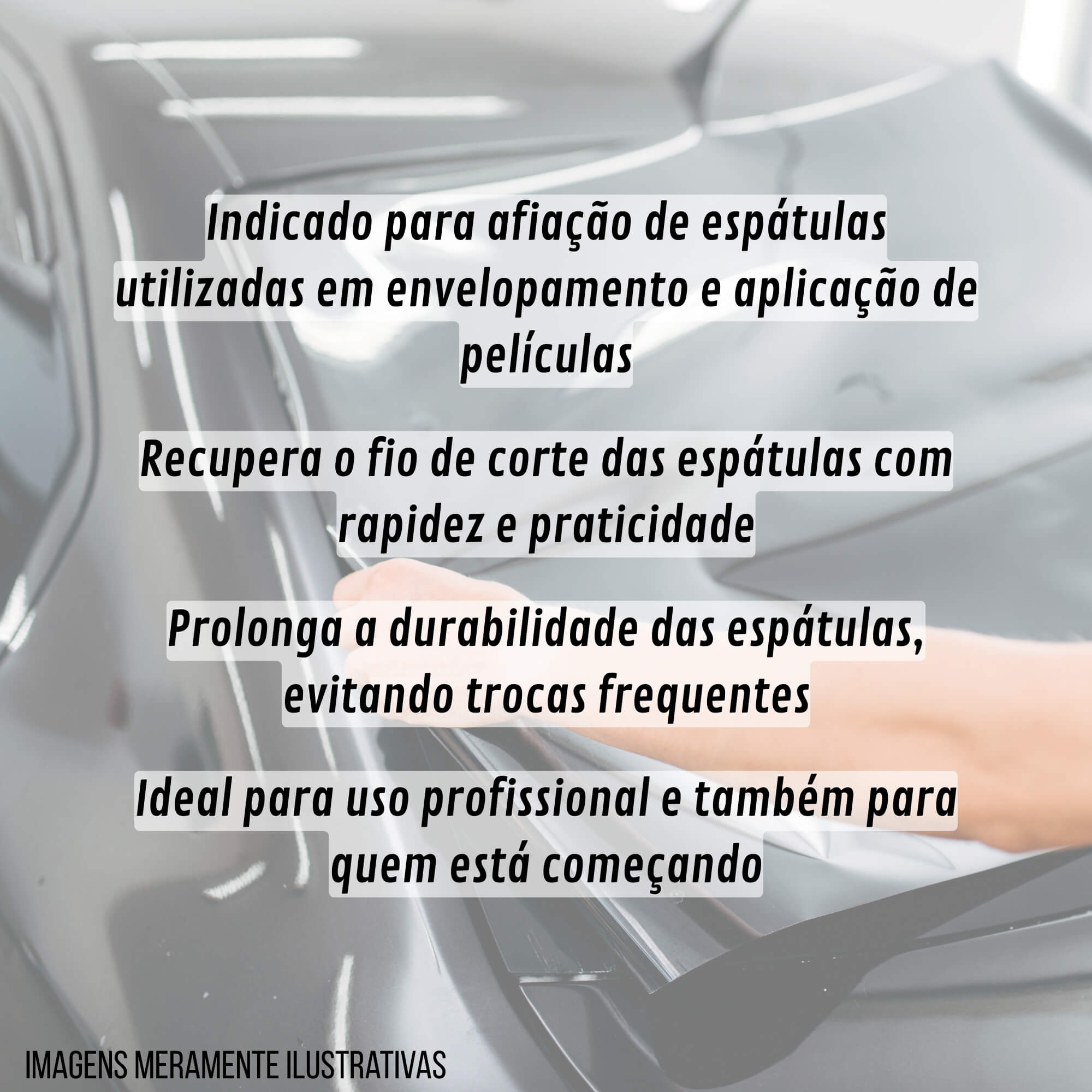 Amolador de Espátula Envelopamento Adesivo Película Insulfilm Expex - EXFER-045