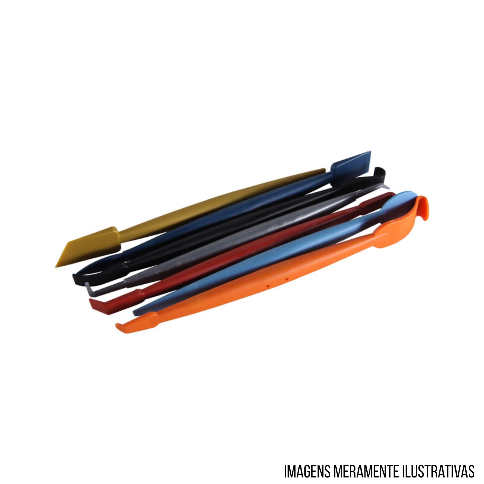 Kit de Ferramentas para Acabamento Envelopamento Adesivo Insulfilm 7 Peças Expex - EXFER-041