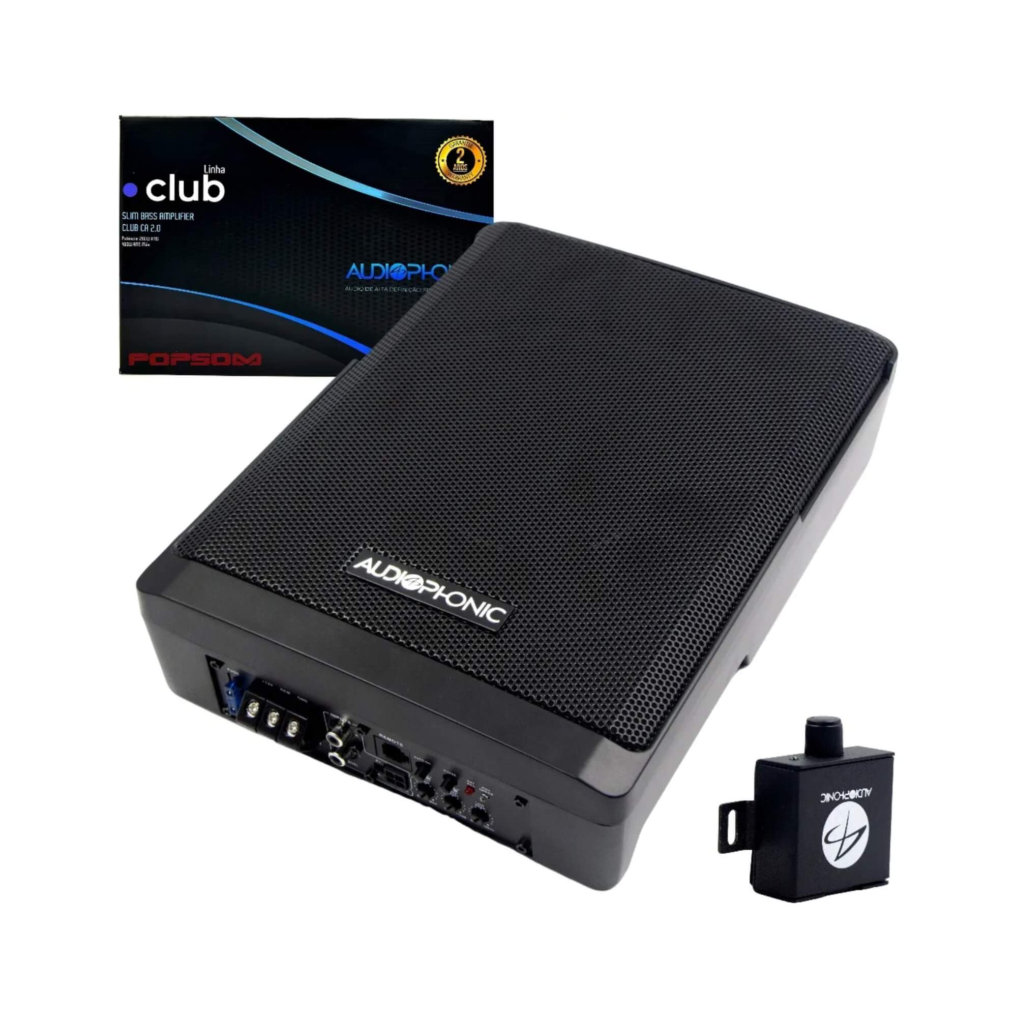 Caixa Amplificada Slim Club 2.0 Subwoofer 200W RMS Audiophonic - 012753
