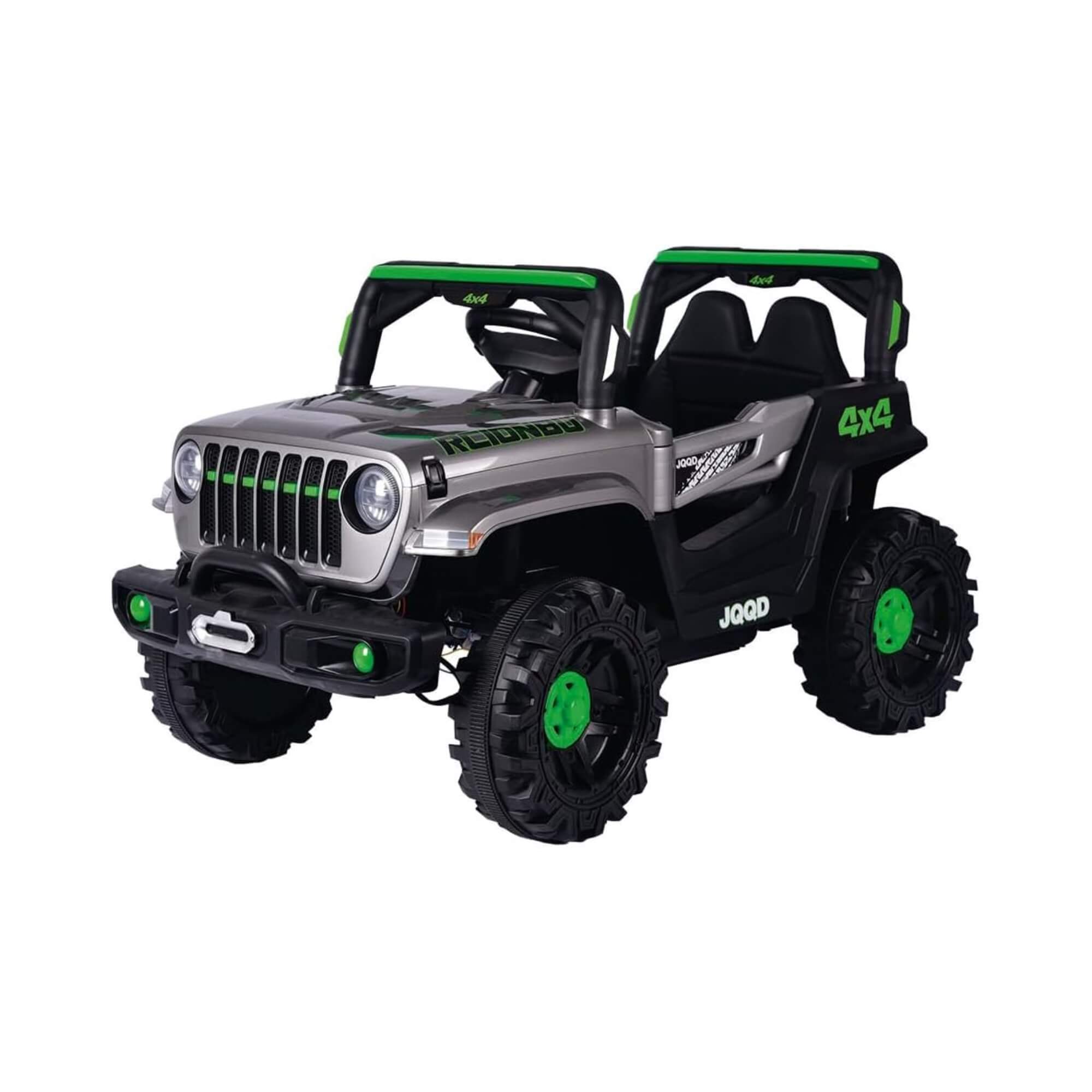 Carro Elétrico Infantil Jipe Off-Road Cinza 12V com Controle Remoto Zippy Toys - 10495