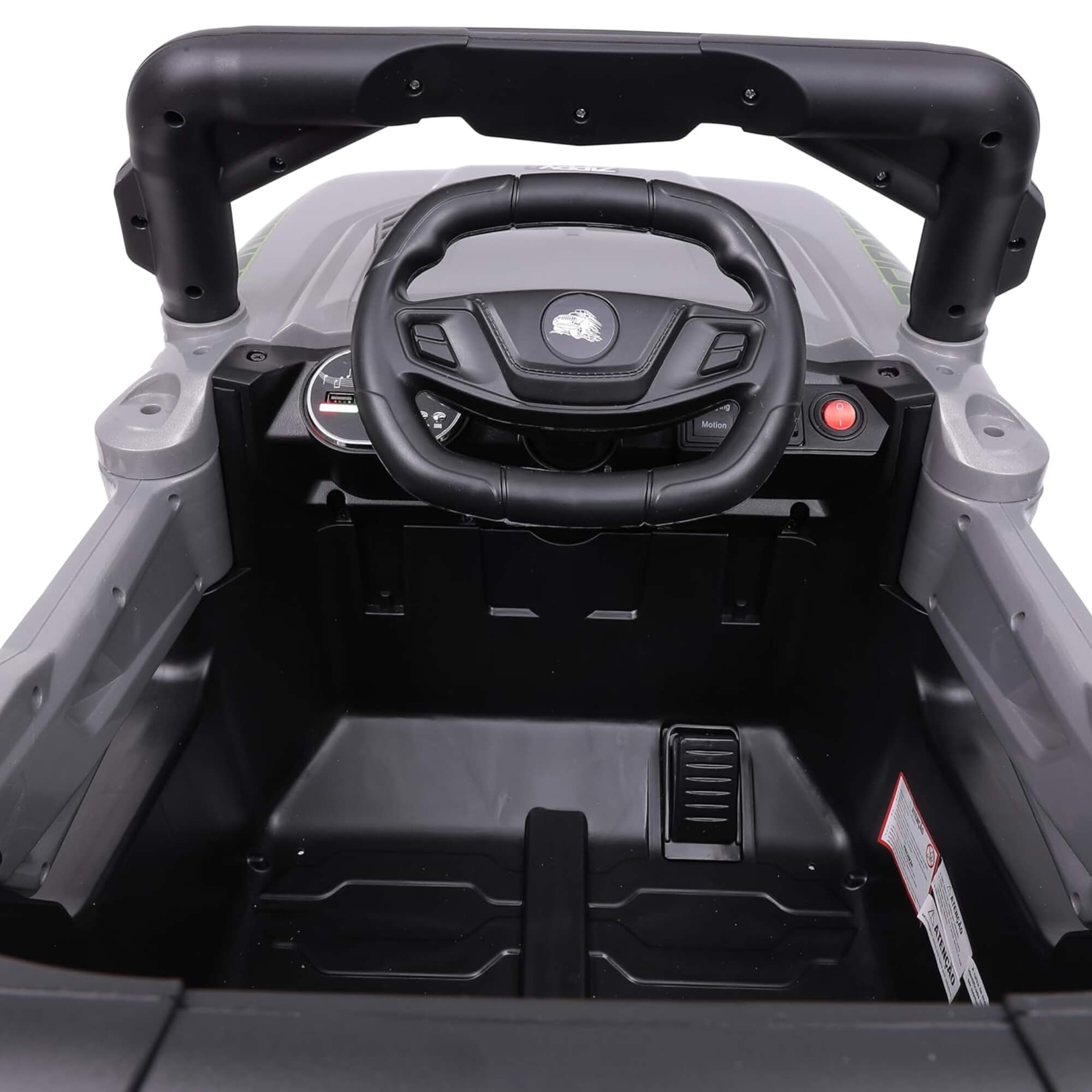 Carro Elétrico Infantil Jipe Off-Road Cinza 12V com Controle Remoto Zippy Toys - 10495