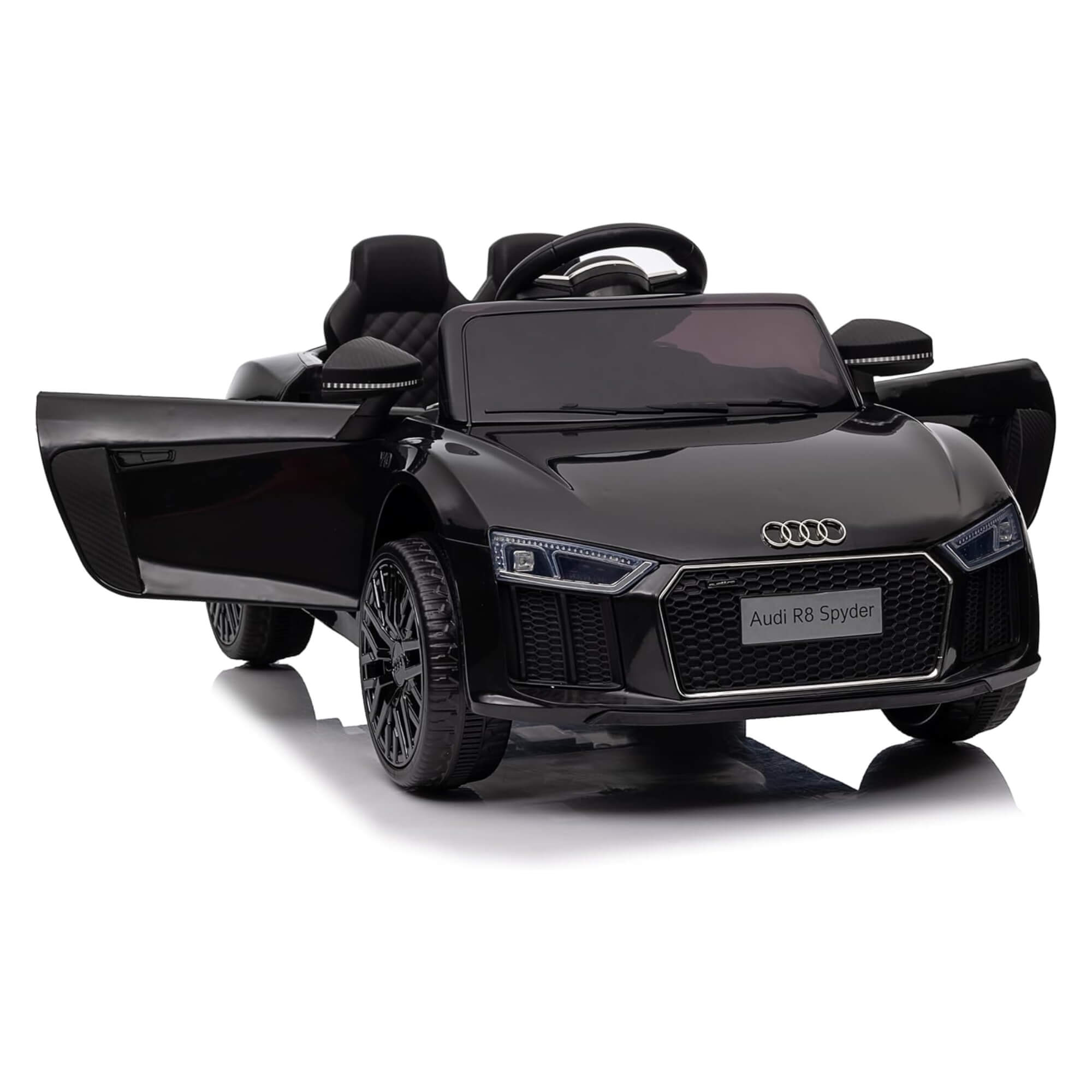 Carrinho Elétrico Infantil Audi R8 12V com Controle Remoto na cor Preta Zippy Toys - 9984