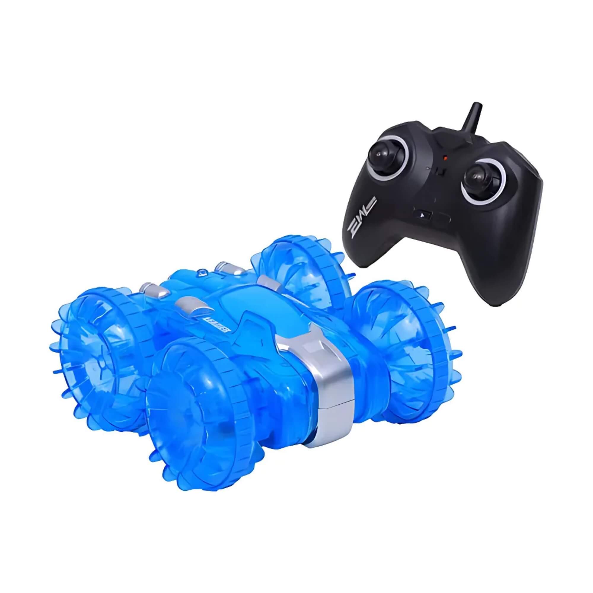 Brinquedo Carrinho Amphibious Azul c/ Controle Remoto Giro 360 Zippy Toys - 10301