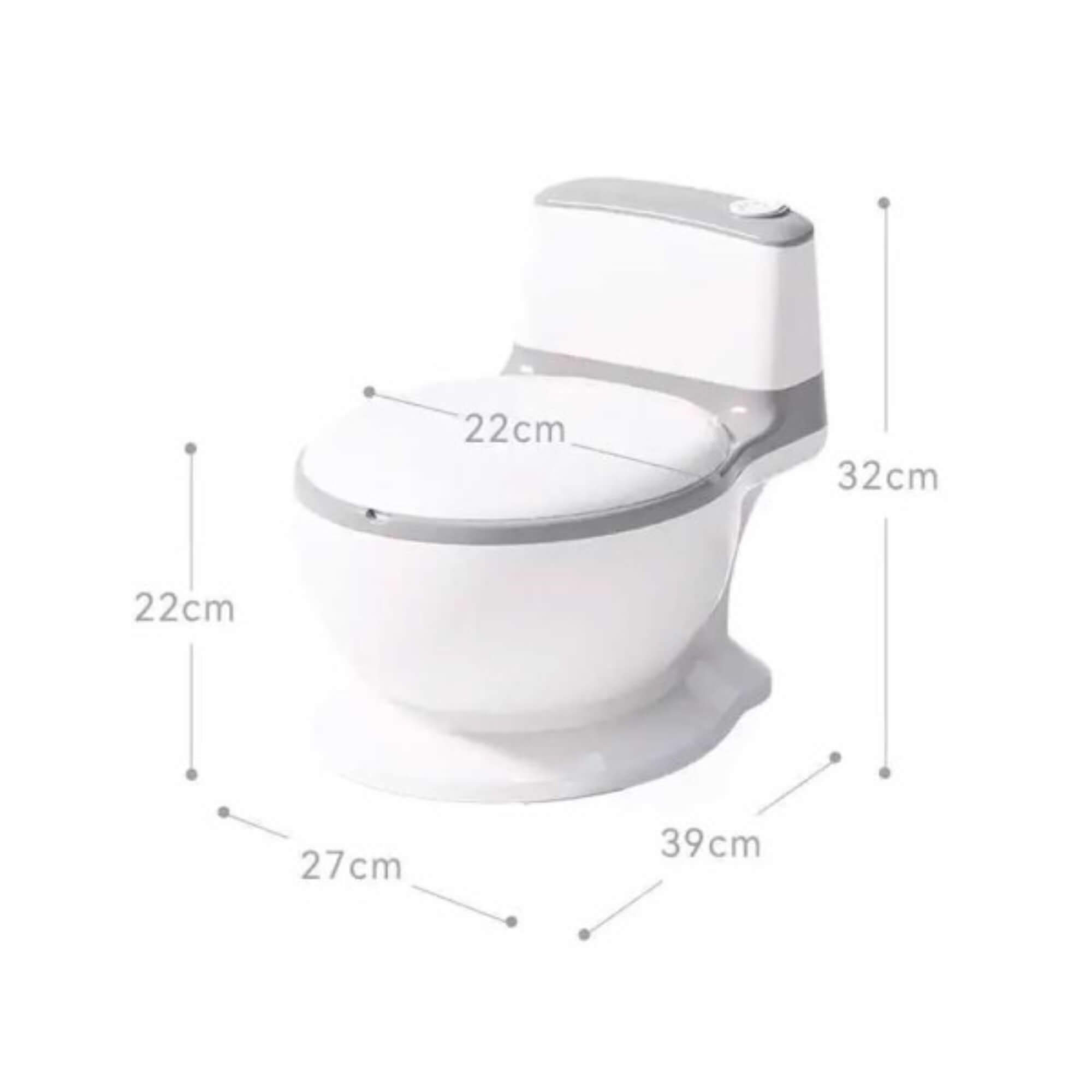 Troninho Infantil com Som - Vaso Sanitário - na cor Cinza Zippy Toys - 10426