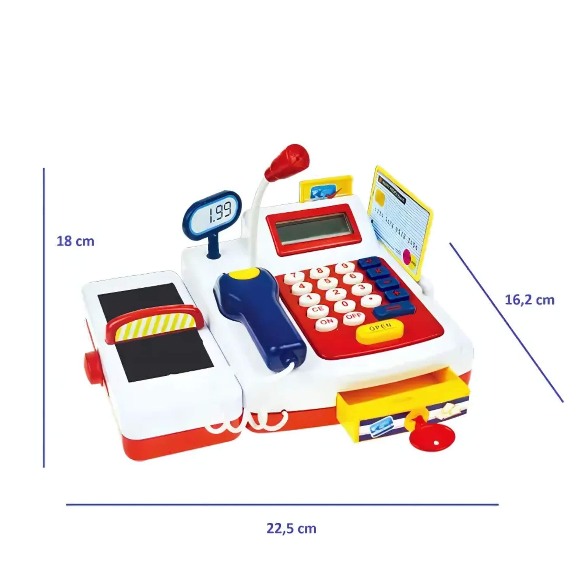 Brinquedo Caixa Registradora Encantada com Acessórios, Luz e Som Zippy Toys - 9268
