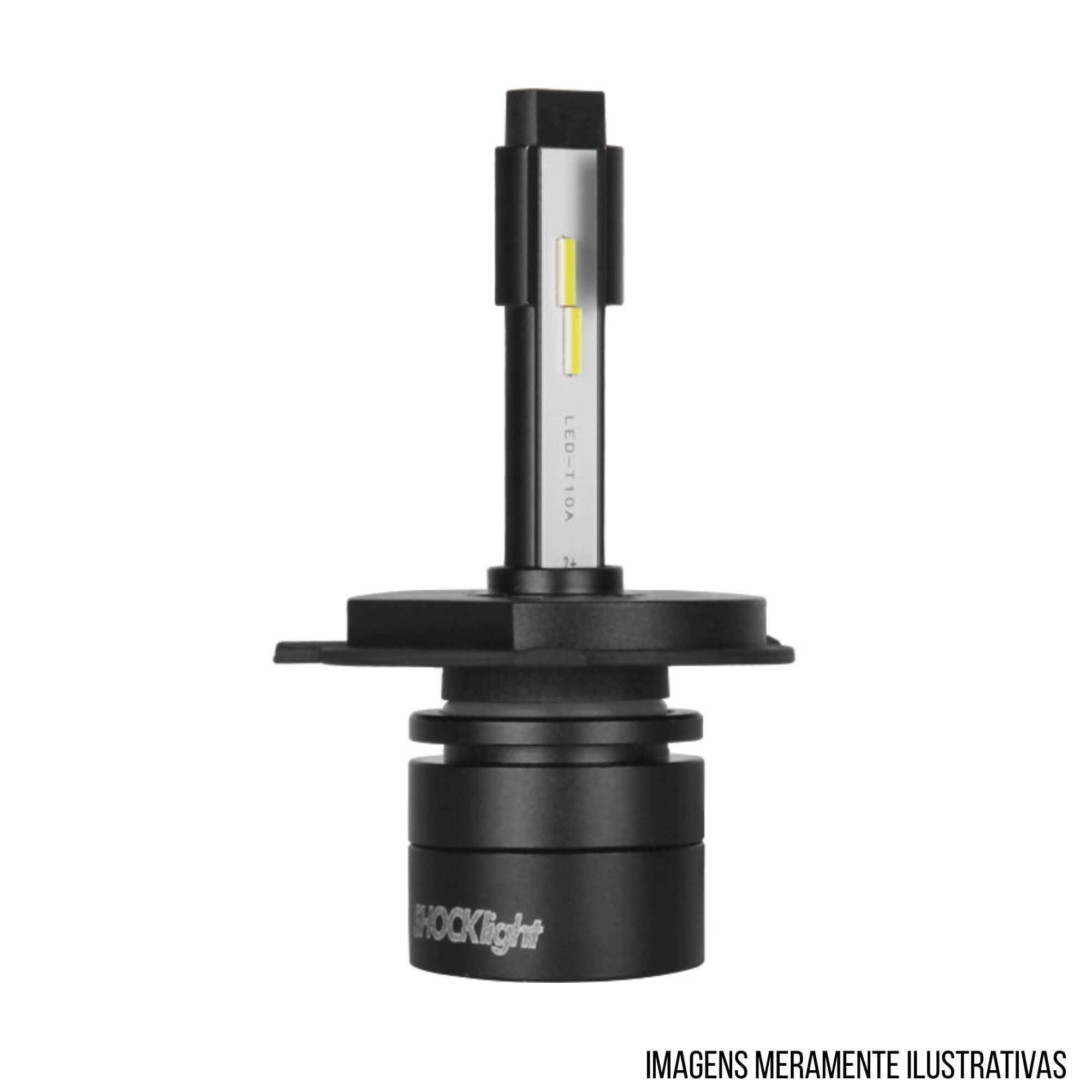 Par de Lâmpadas LED Headlight S14 Nano H4 6000K 12V 32W 3600LM Shocklight - SLL-140004