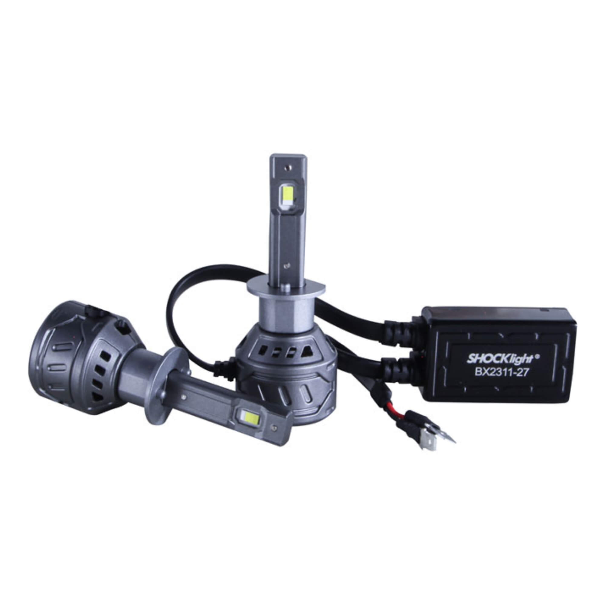 Par de Lâmpadas Ultraled S17X H1 6500K 5500 Lumens 9~18V Shocklight - SLL-170001X
