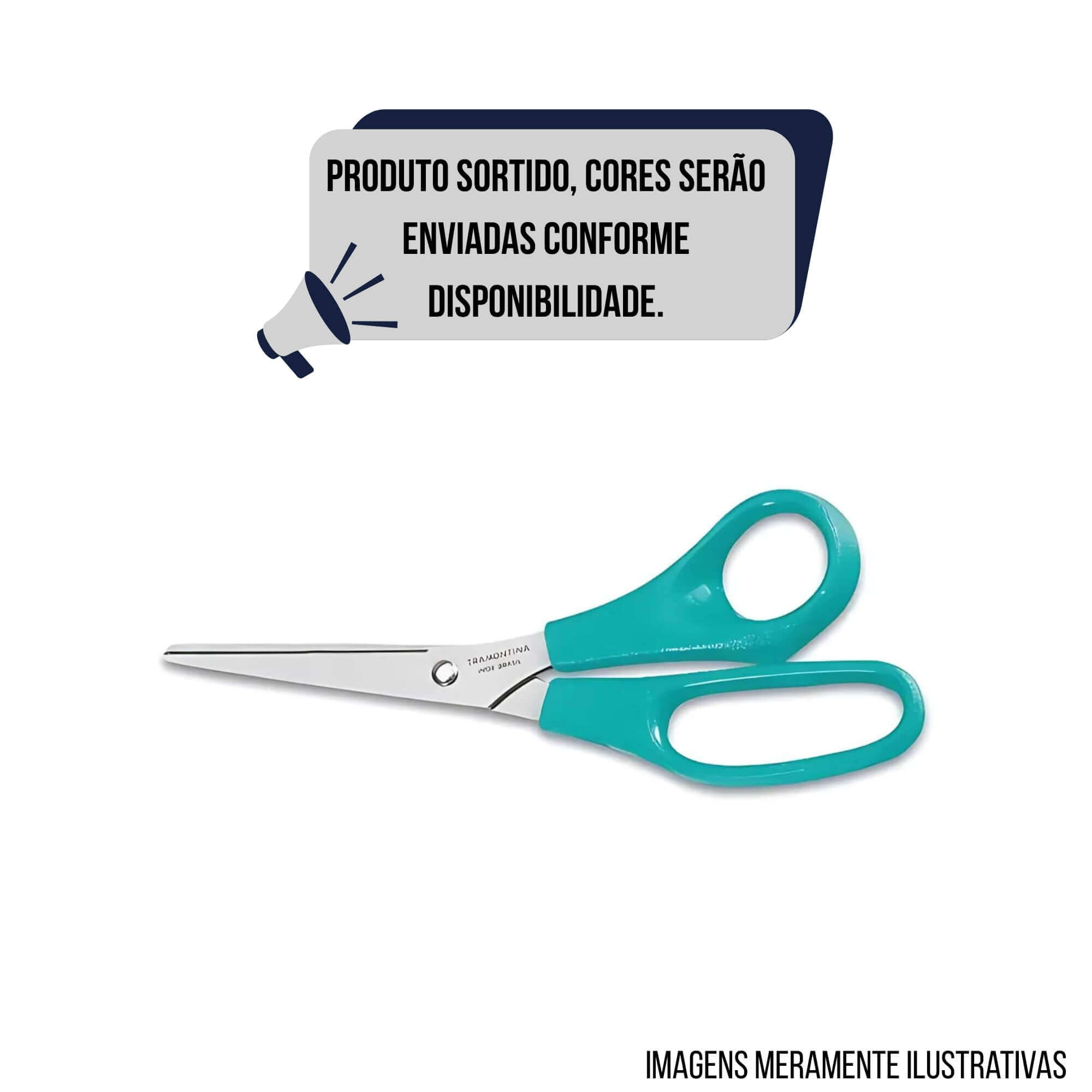 COMP Kit 2 Un Tesouras de Uso Geral 7" Aço Inox Sortida Culinário Tramontina - 25920169