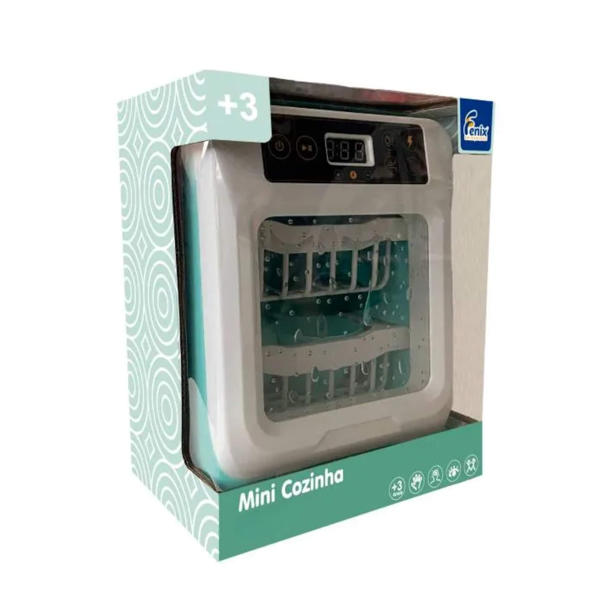 Brinquedo Mini Cozinha Lava-Louças Infantil com Luz, Som e Acessórios Fenix - LKC-994