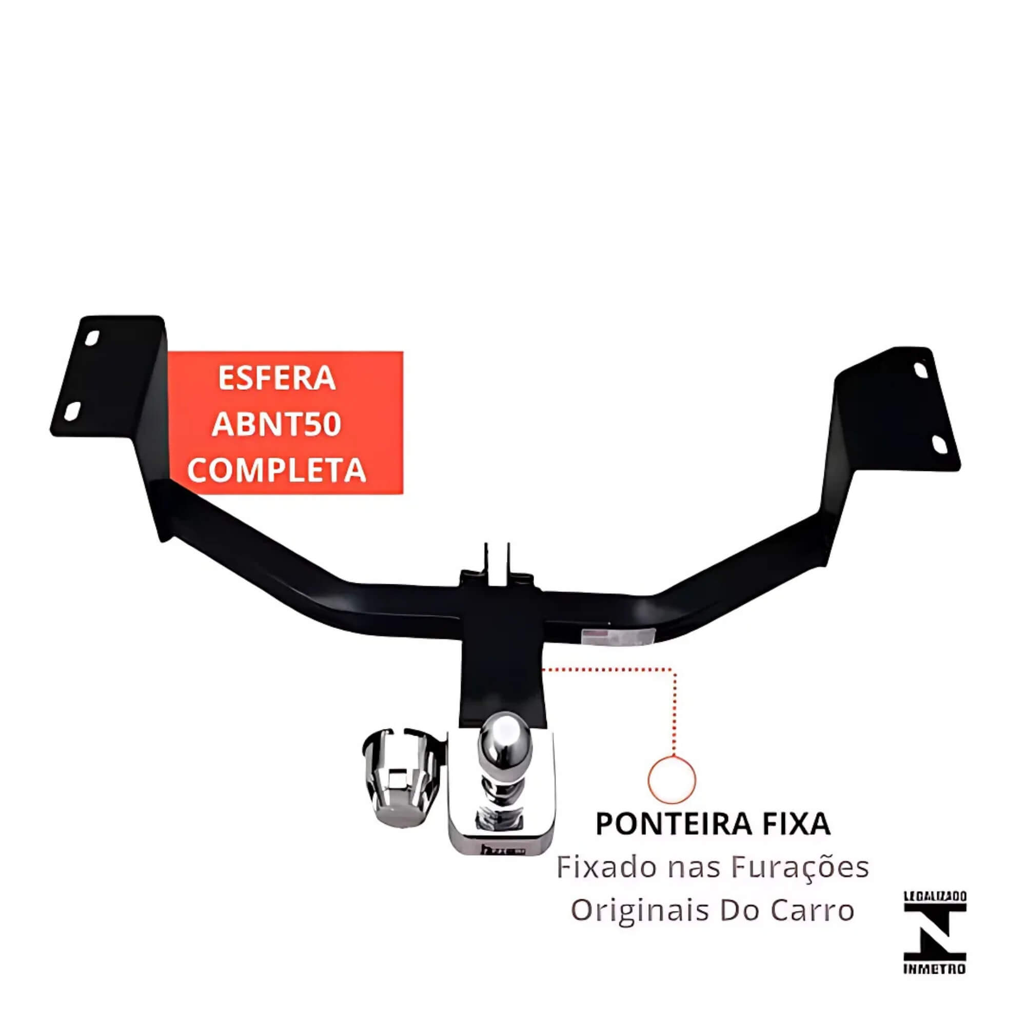 Engate Rabicho Reboque HRV 2 Escapamentos 2024/2025 Braconi - BRCIM274