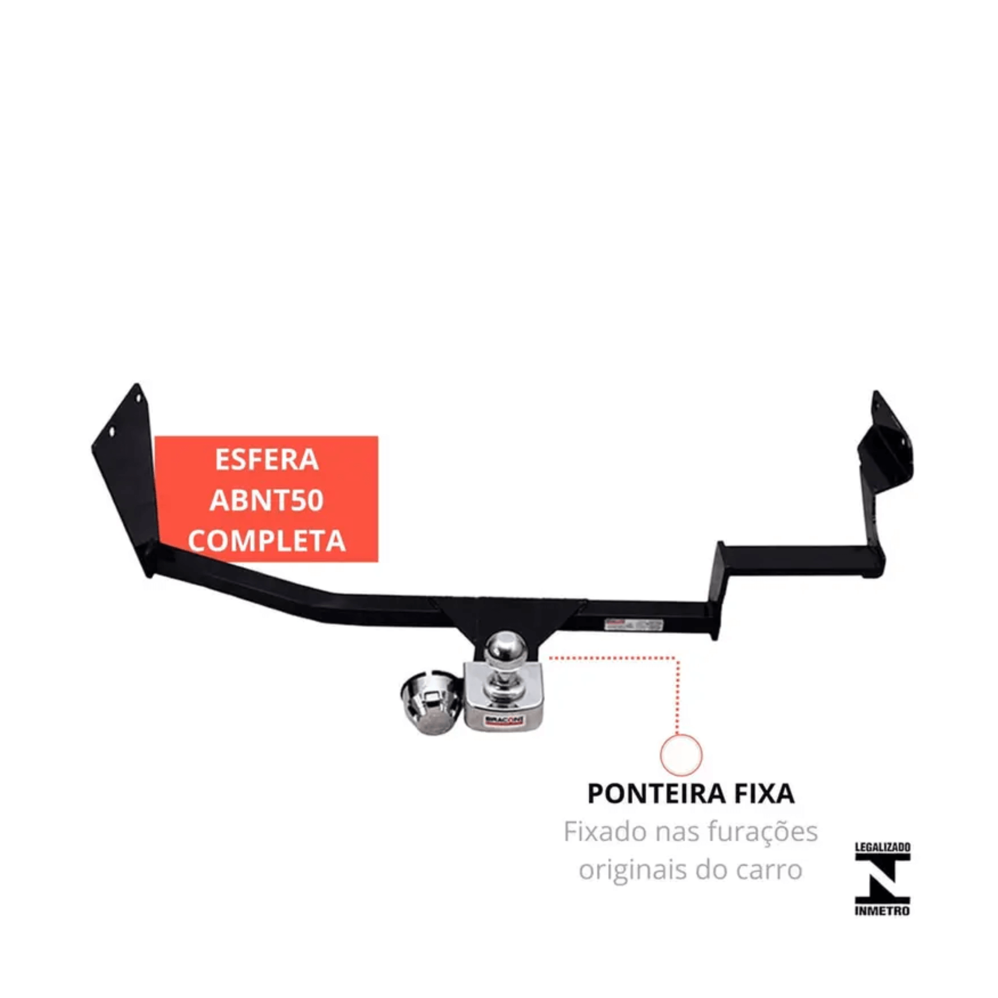 Engate Reboque Rabicho Fixo HB20 Hatch 2024/2025 Braconi - BRCIM276