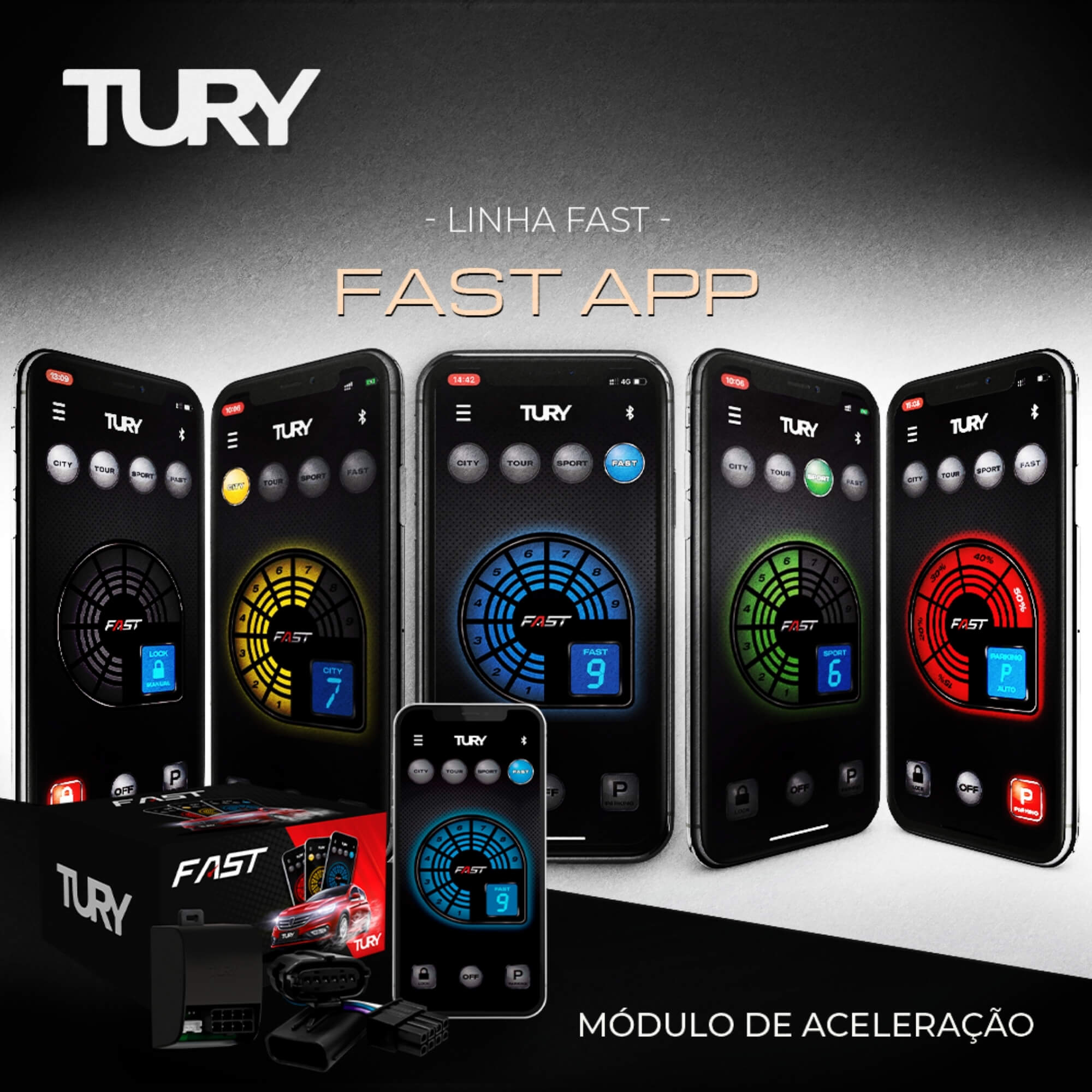Módulo Variador de Avanço compatível c/ Discovery 3 e Discovery 4 Tury - FAST_MAX_5.0AY