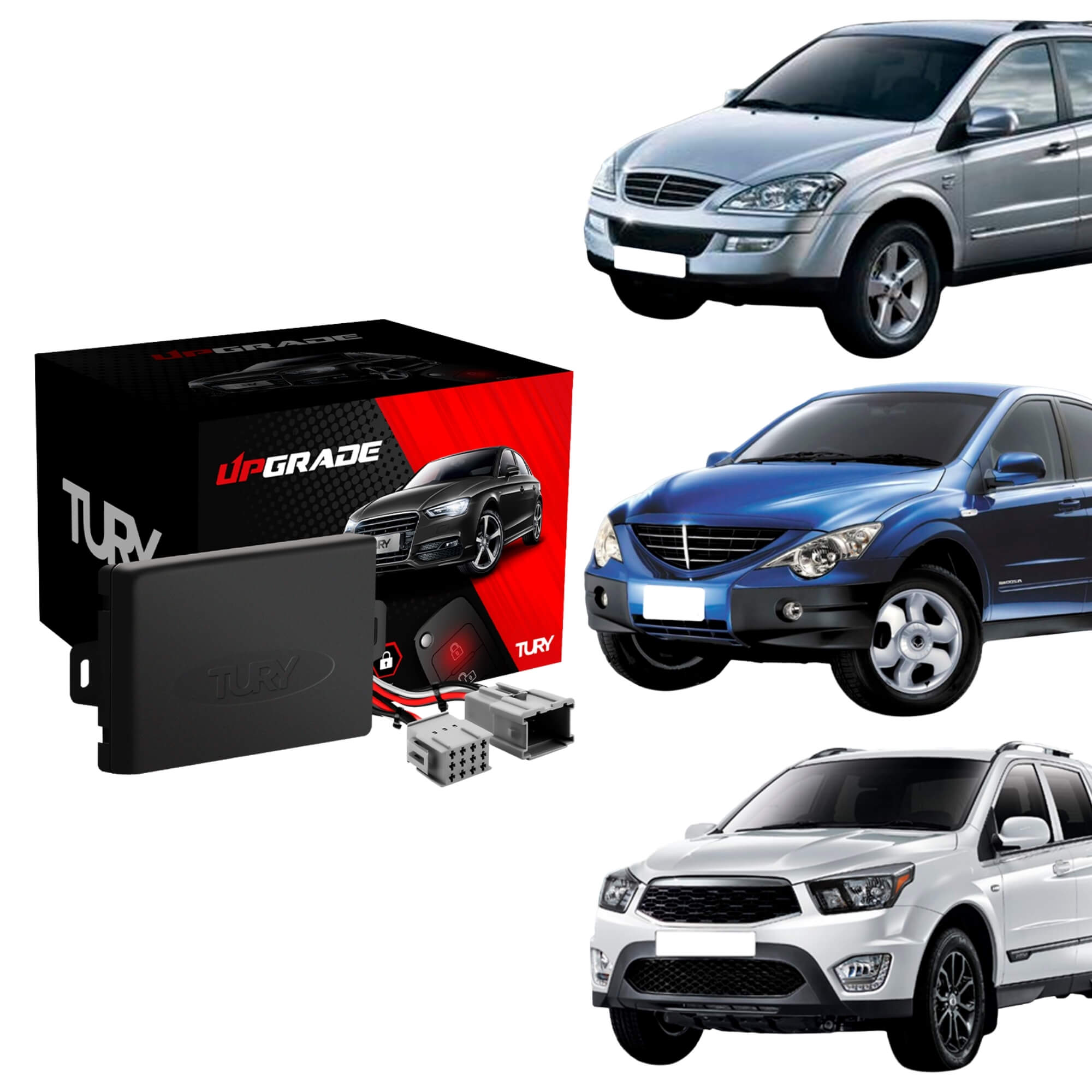 Módulo Automação de Vidros Elétricos Kyron, Actyon e Actyon Sports Tury - PRO4.84EM