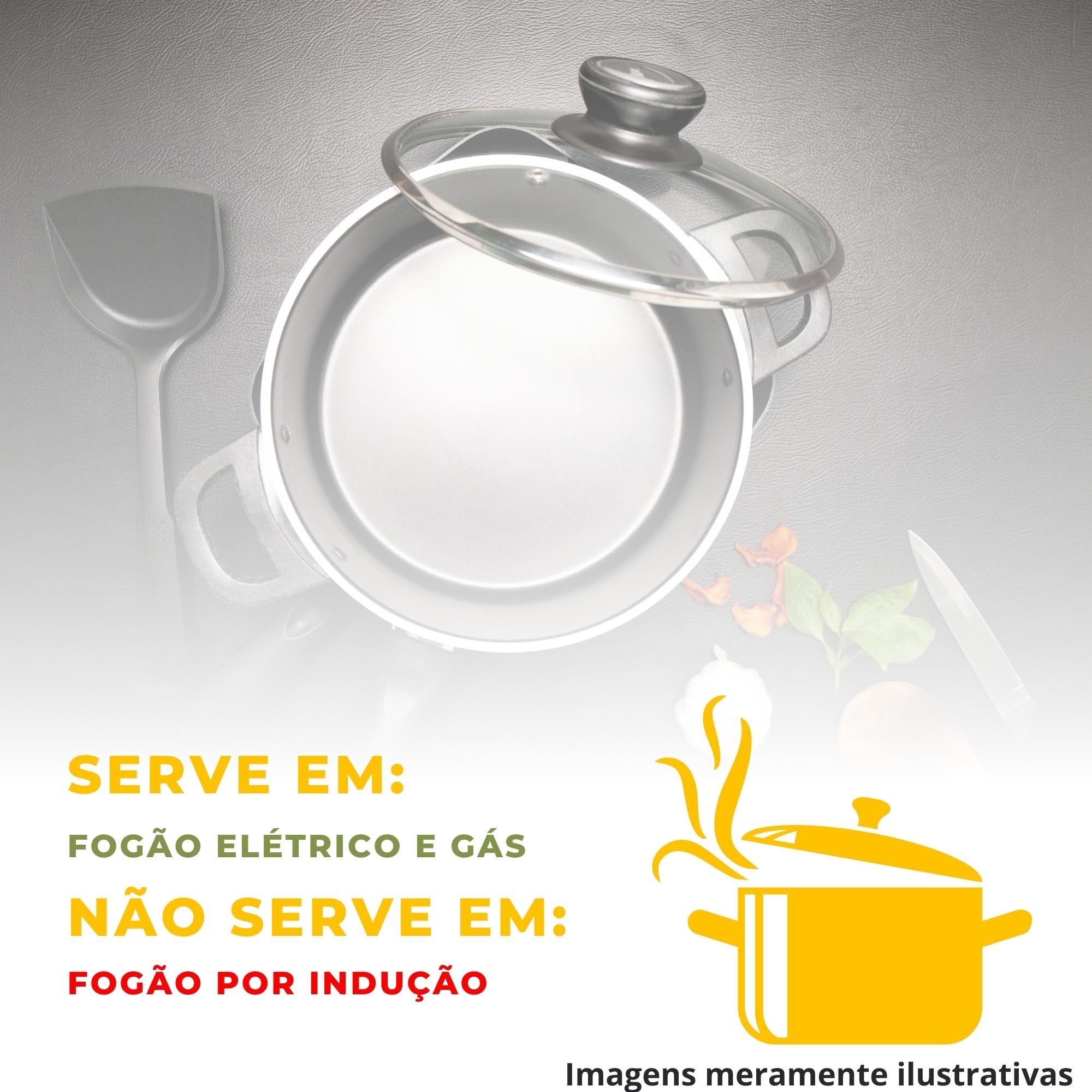 COMP Kit c/ 2 Fervedores 1,4L Allegra Aço Inox 12cm Caneco Leiteira Cozinha Tramontina - 62664121