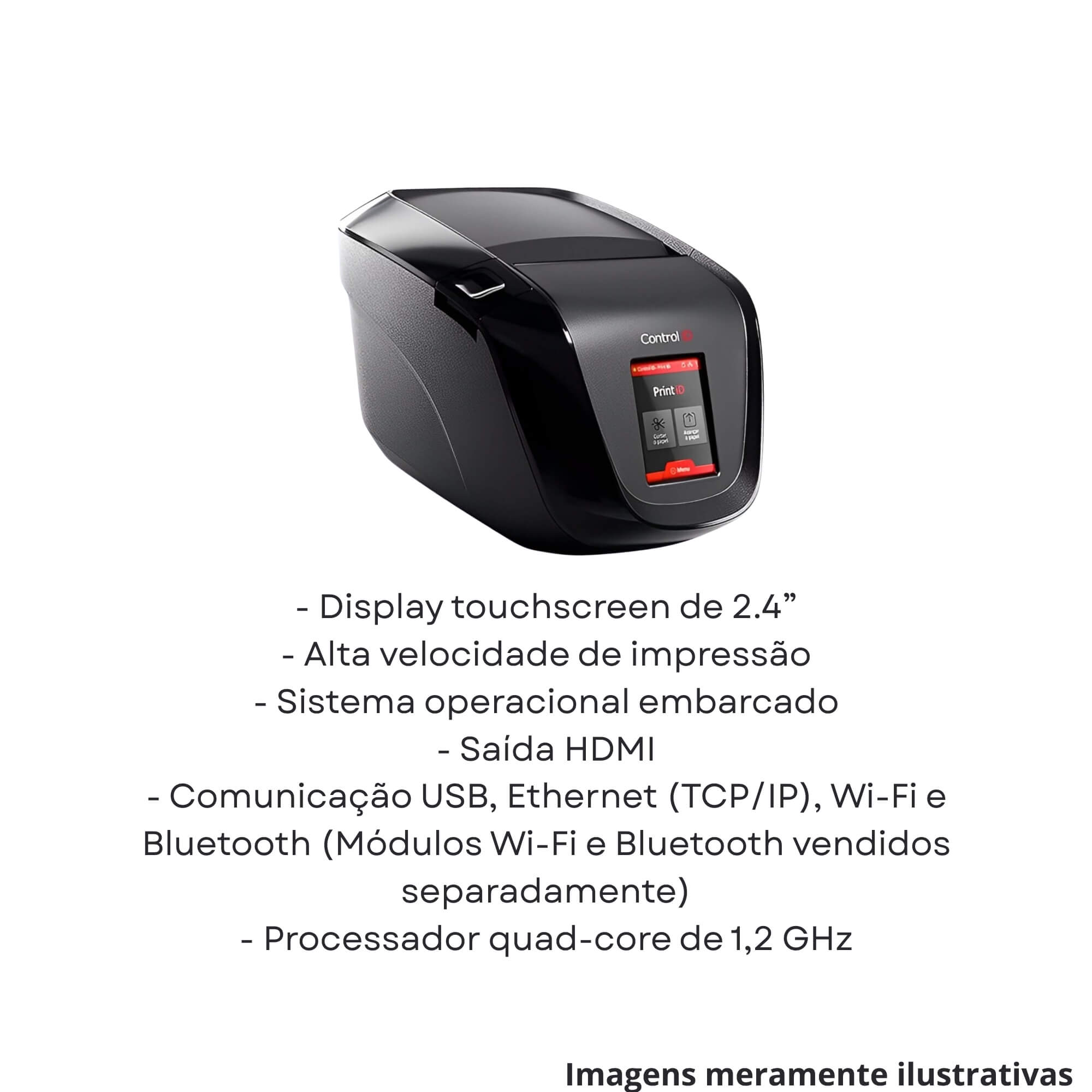 COMP Kit c/ 2 Impressoras Térmicas Não Fiscal Print iD Touch Control iD - PRINTIDTOUCH