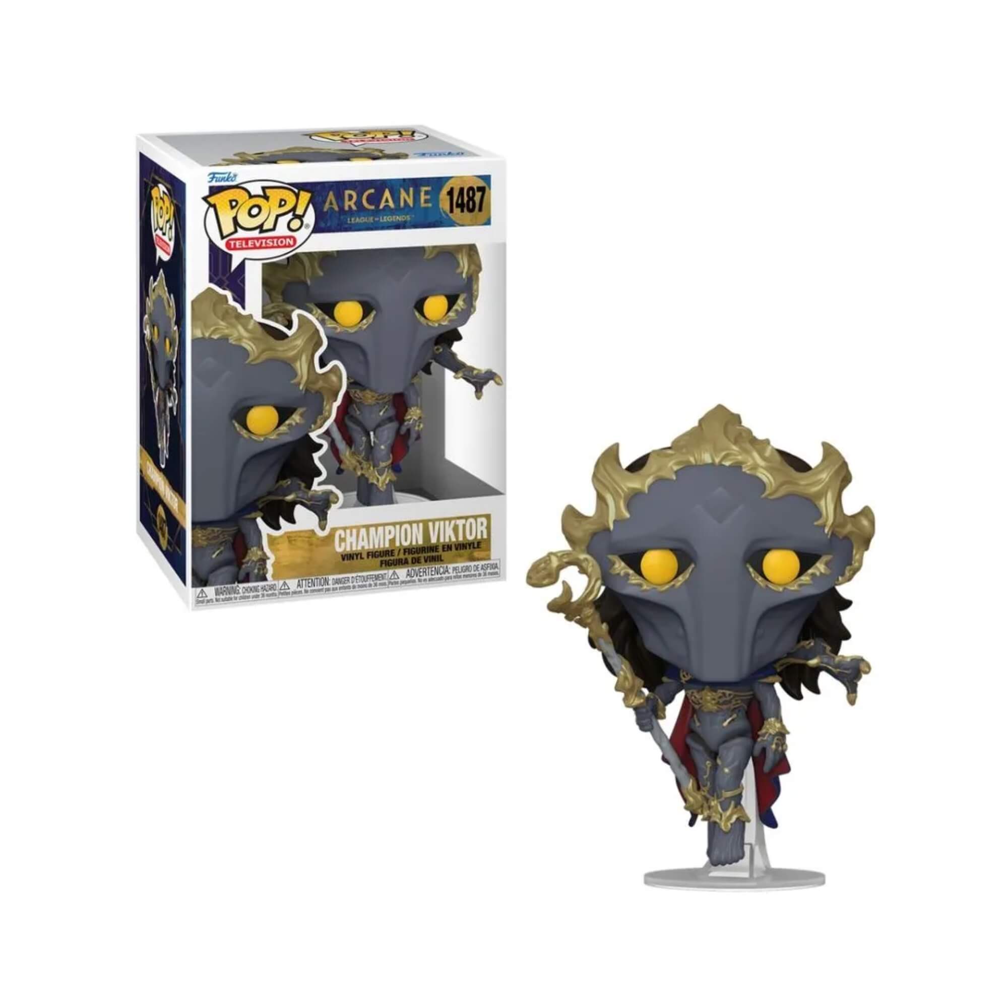 Boneco Colecionável Funko Pop! Arcane League of Legends Viktor 13cm Miniatura Candide - 12000