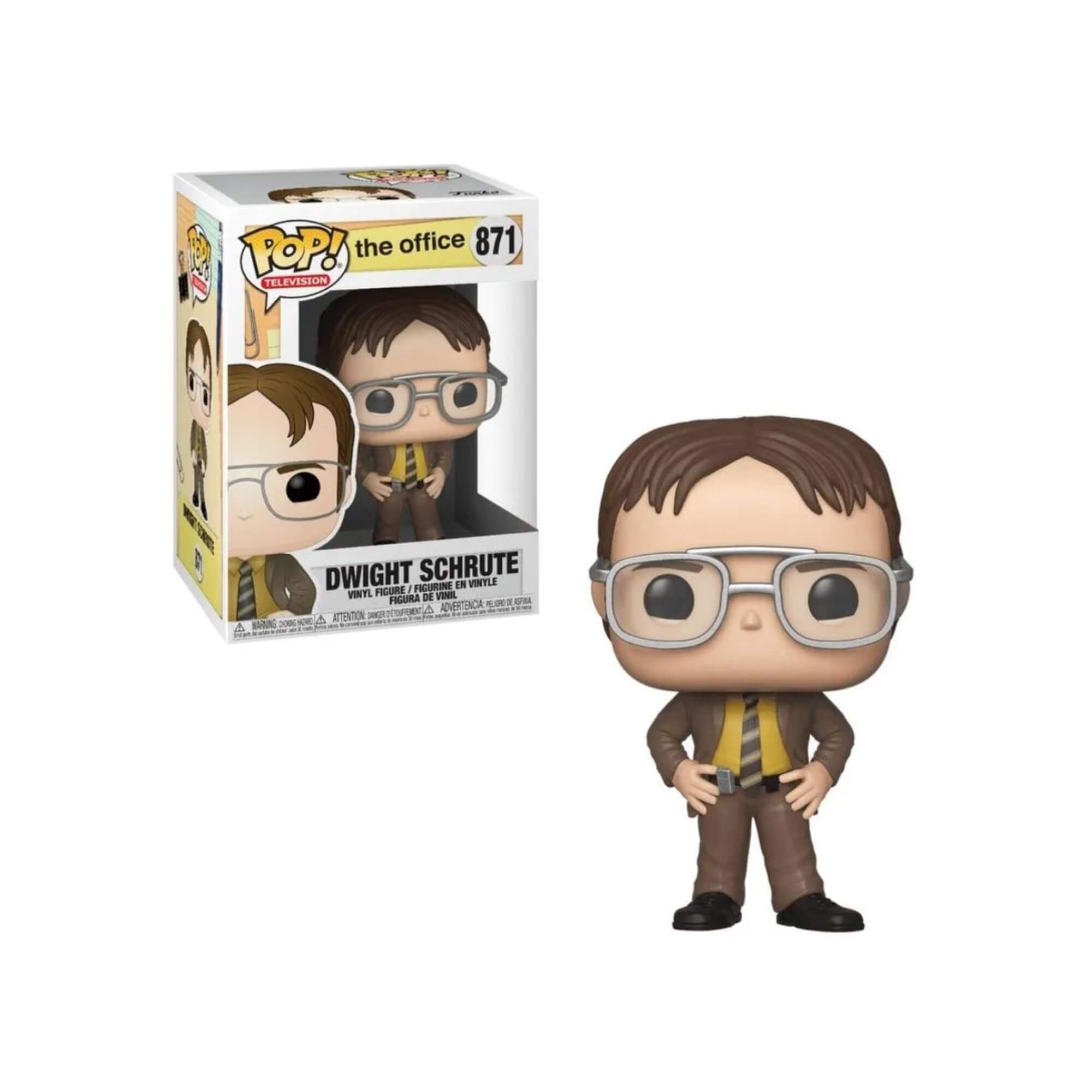Boneco Colecionável Funko Pop! The Office Dwight Schrute 13cm Miniatura Candide - 11226